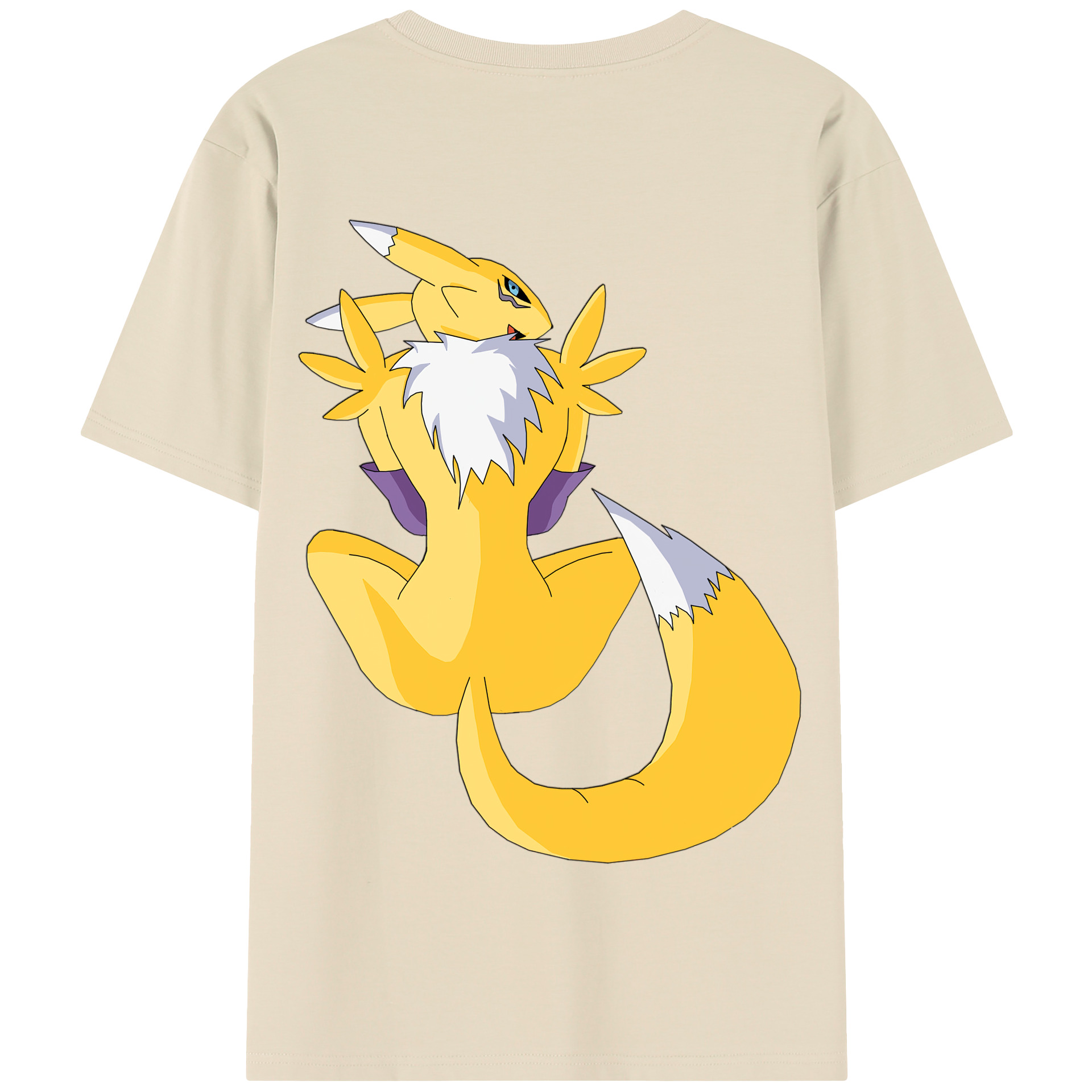 （画像用） Digimon デジタルモンスター/デジモン 綿100％半袖Tシャツ（背面プリント）