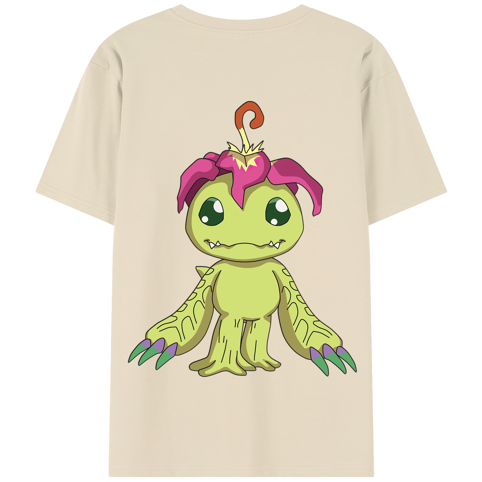 （画像用） Digimon デジタルモンスター/デジモン 綿100％半袖Tシャツ（背面プリント）