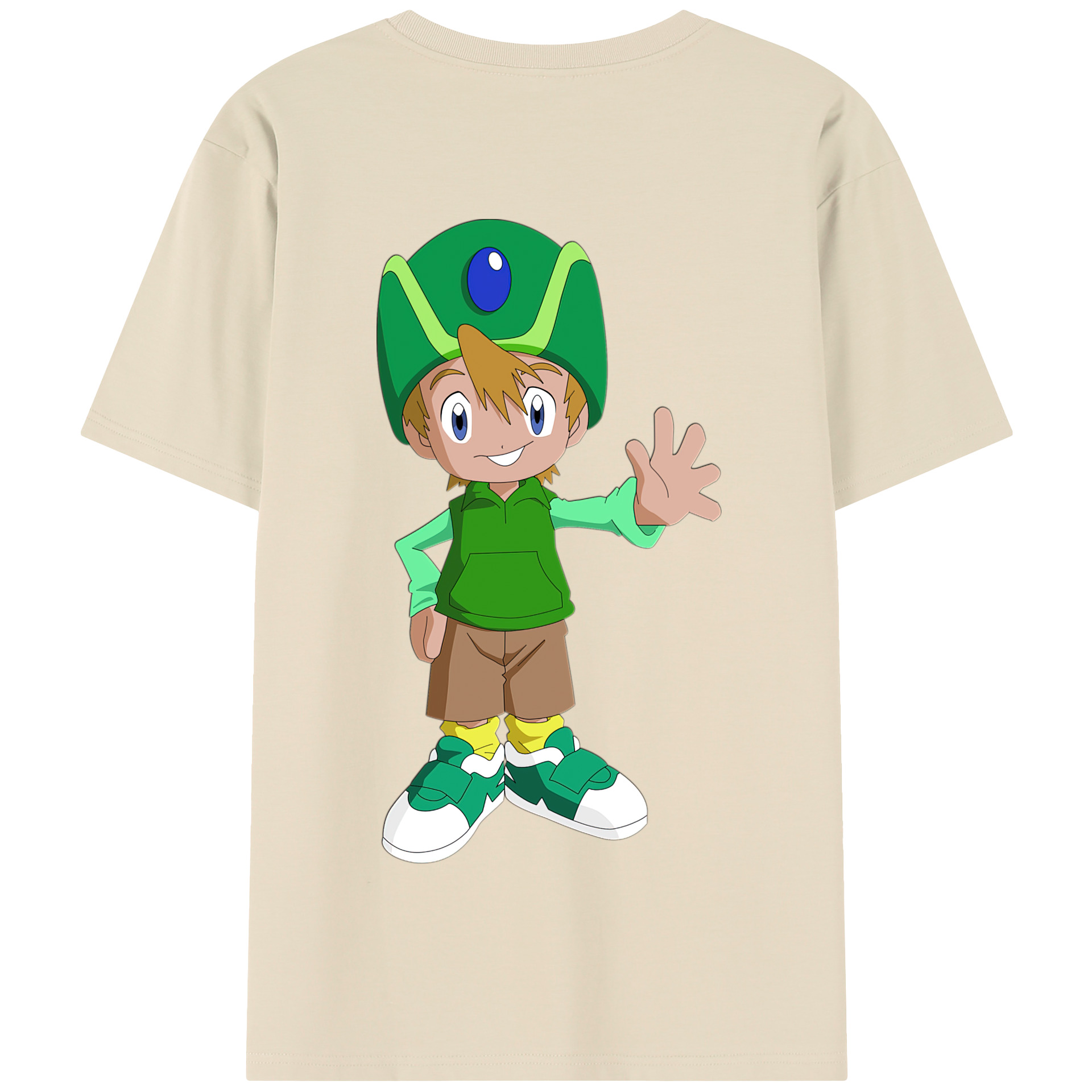 （画像用） Digimon デジタルモンスター/デジモン 綿100％半袖Tシャツ（背面プリント）