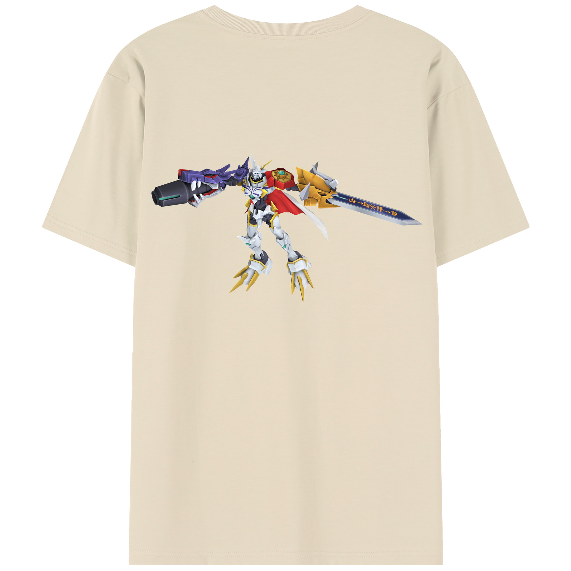 （画像用） Digimon デジタルモンスター/デジモン 綿100％半袖Tシャツ（背面プリント）