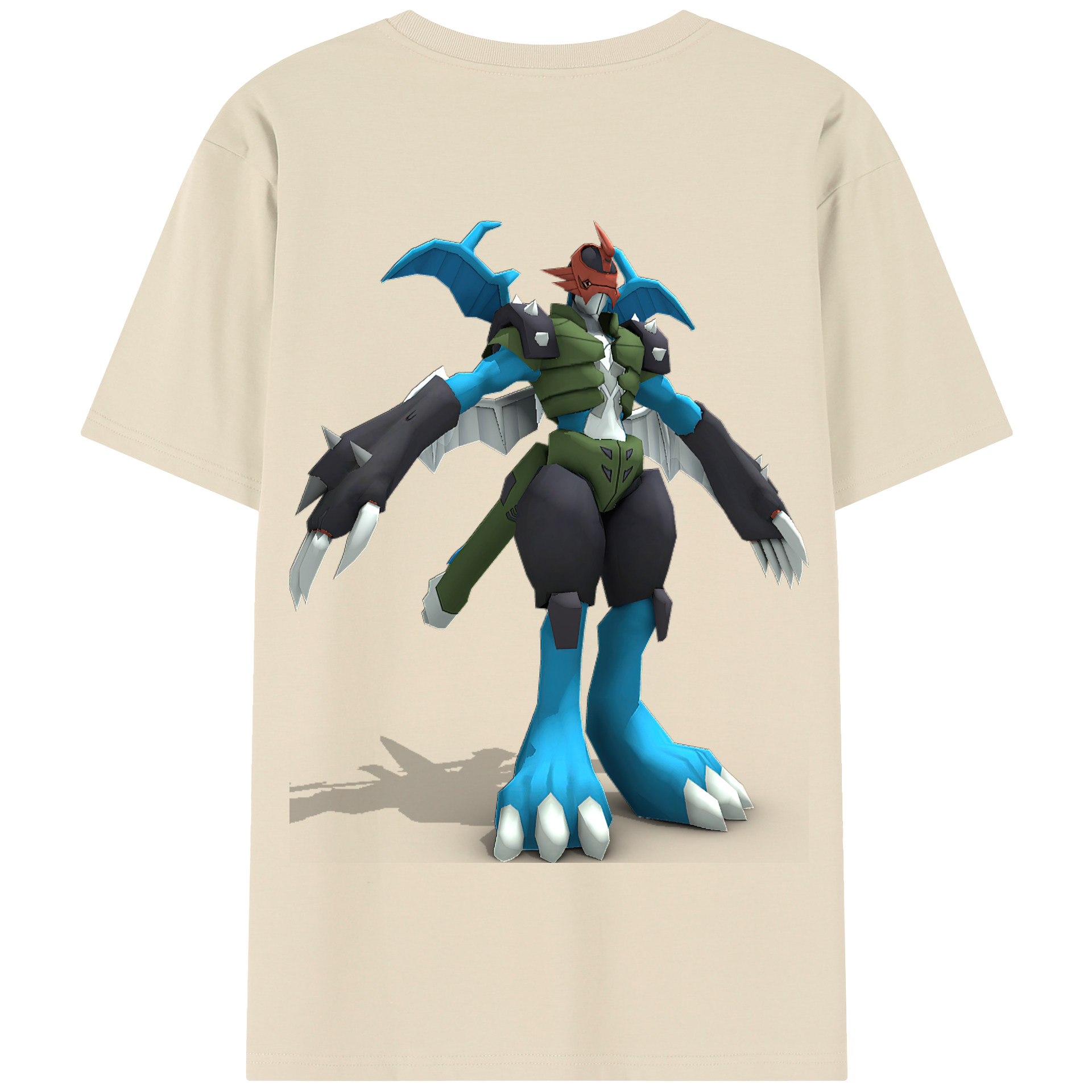 （画像用） Digimon デジタルモンスター/デジモン 綿100％半袖Tシャツ（背面プリント）