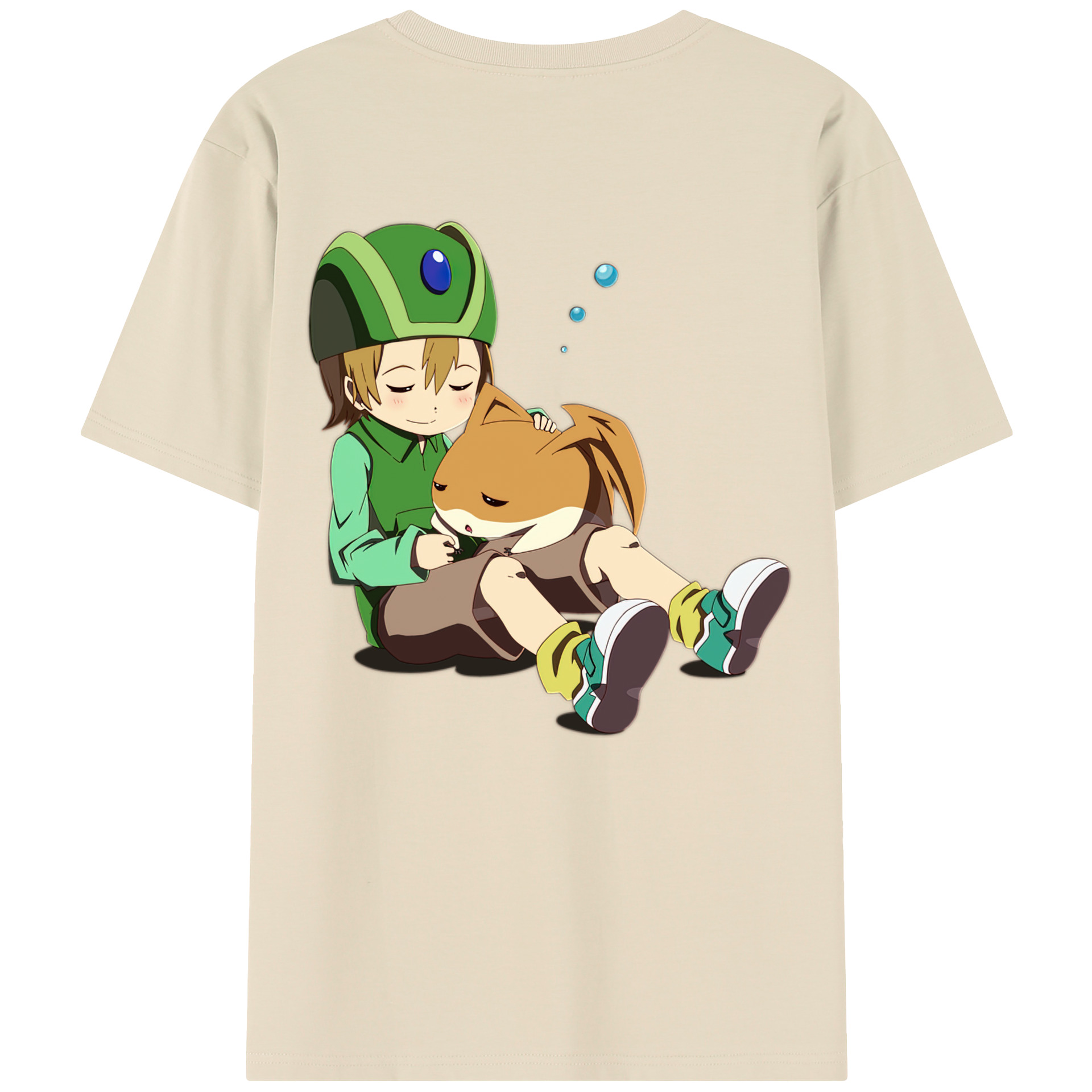 （画像用） Digimon デジタルモンスター/デジモン 綿100％半袖Tシャツ（背面プリント）