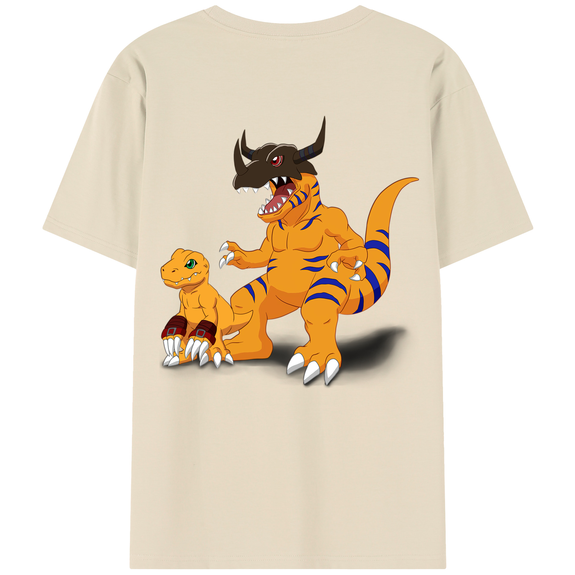 （画像用） Digimon デジタルモンスター/デジモン 綿100％半袖Tシャツ（背面プリント）