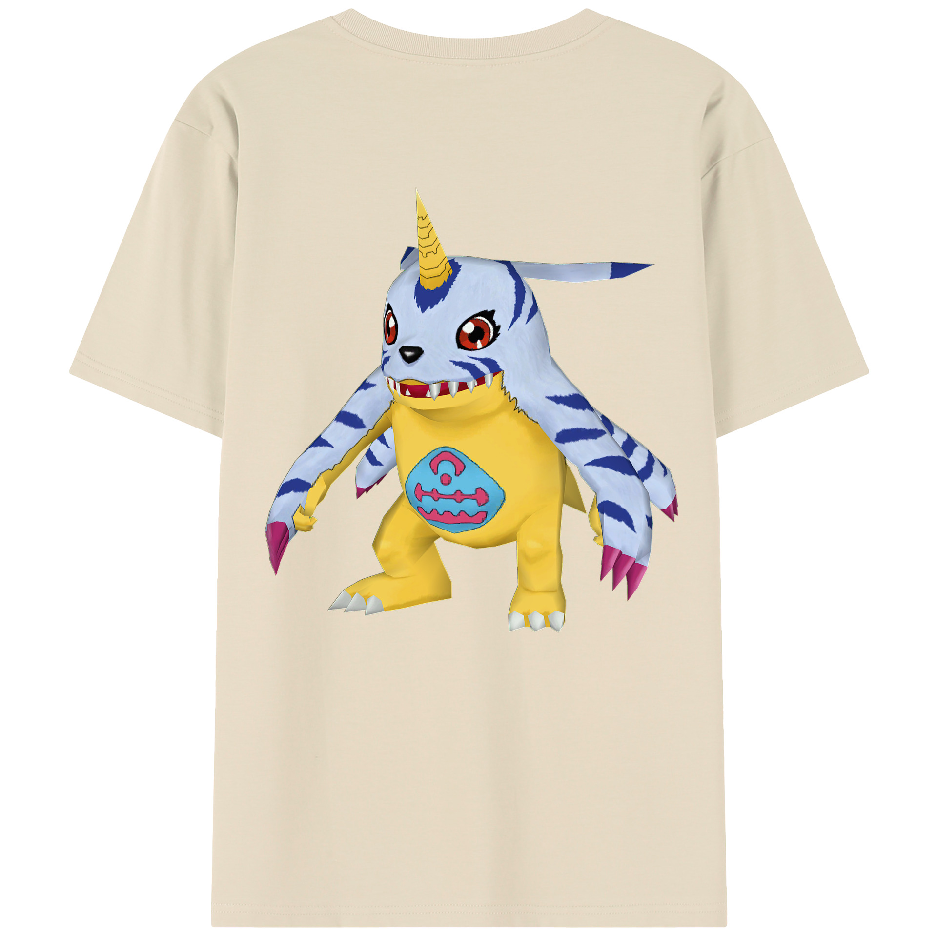 （画像用） Digimon デジタルモンスター/デジモン 綿100％半袖Tシャツ（背面プリント）