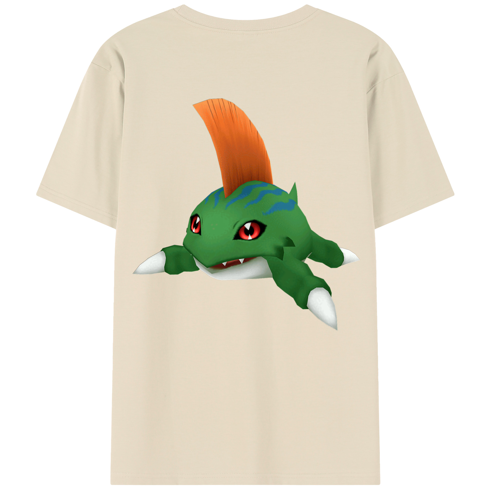 （画像用） Digimon デジタルモンスター/デジモン 綿100％半袖Tシャツ（背面プリント）