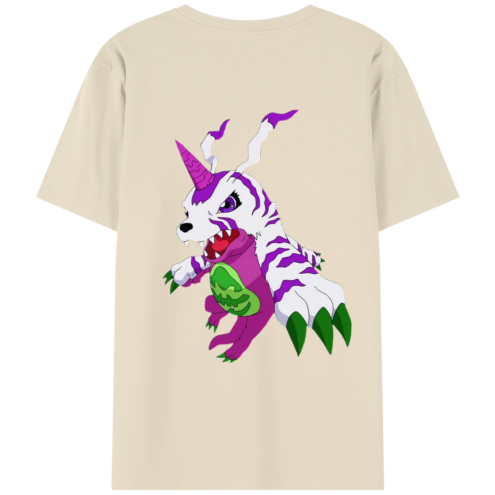 （画像用） Digimon デジタルモンスター/デジモン 綿100％半袖Tシャツ（背面プリント）