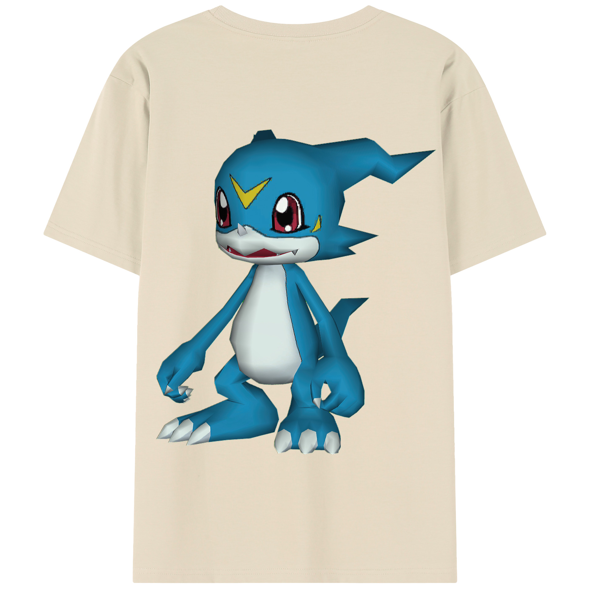 （画像用） Digimon デジタルモンスター/デジモン 綿100％半袖Tシャツ（背面プリント）