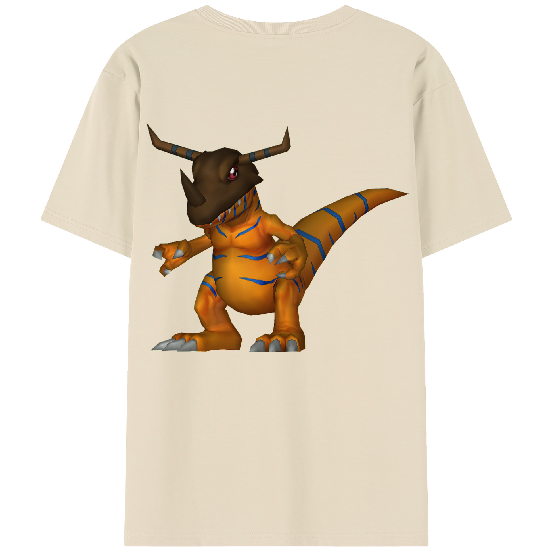 （画像用） Digimon デジタルモンスター/デジモン 綿100％半袖Tシャツ（背面プリント）