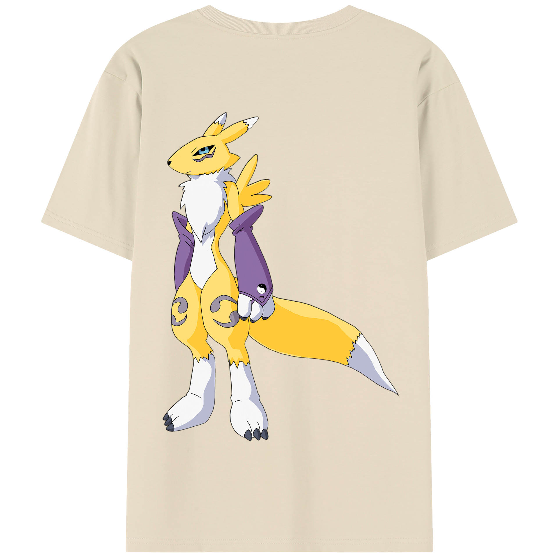 （画像用） Digimon デジタルモンスター/デジモン 綿100％半袖Tシャツ（背面プリント）
