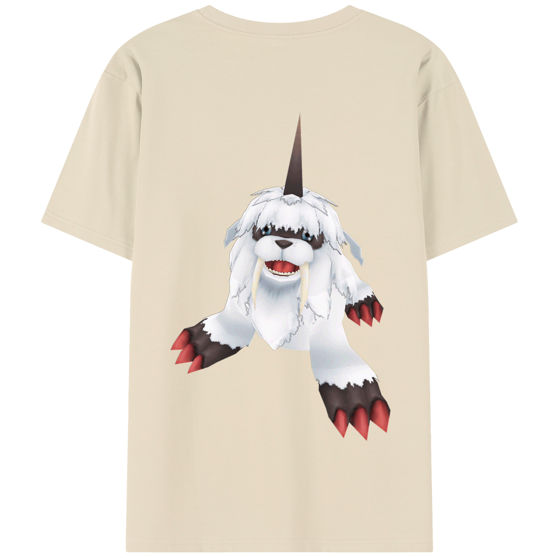 （画像用） Digimon デジタルモンスター/デジモン 綿100％半袖Tシャツ（背面プリント）