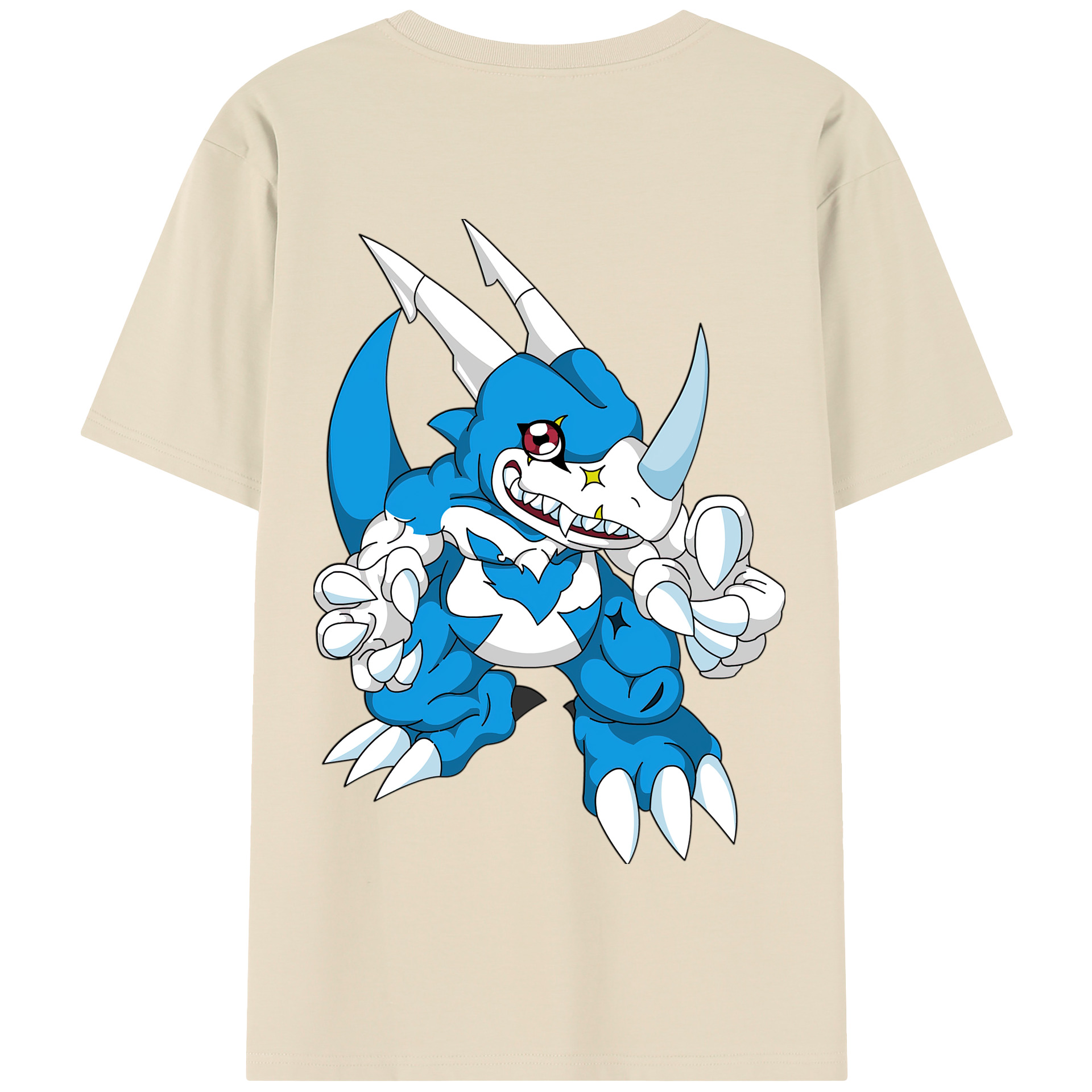 （画像用） Digimon デジタルモンスター/デジモン 綿100％半袖Tシャツ（背面プリント）