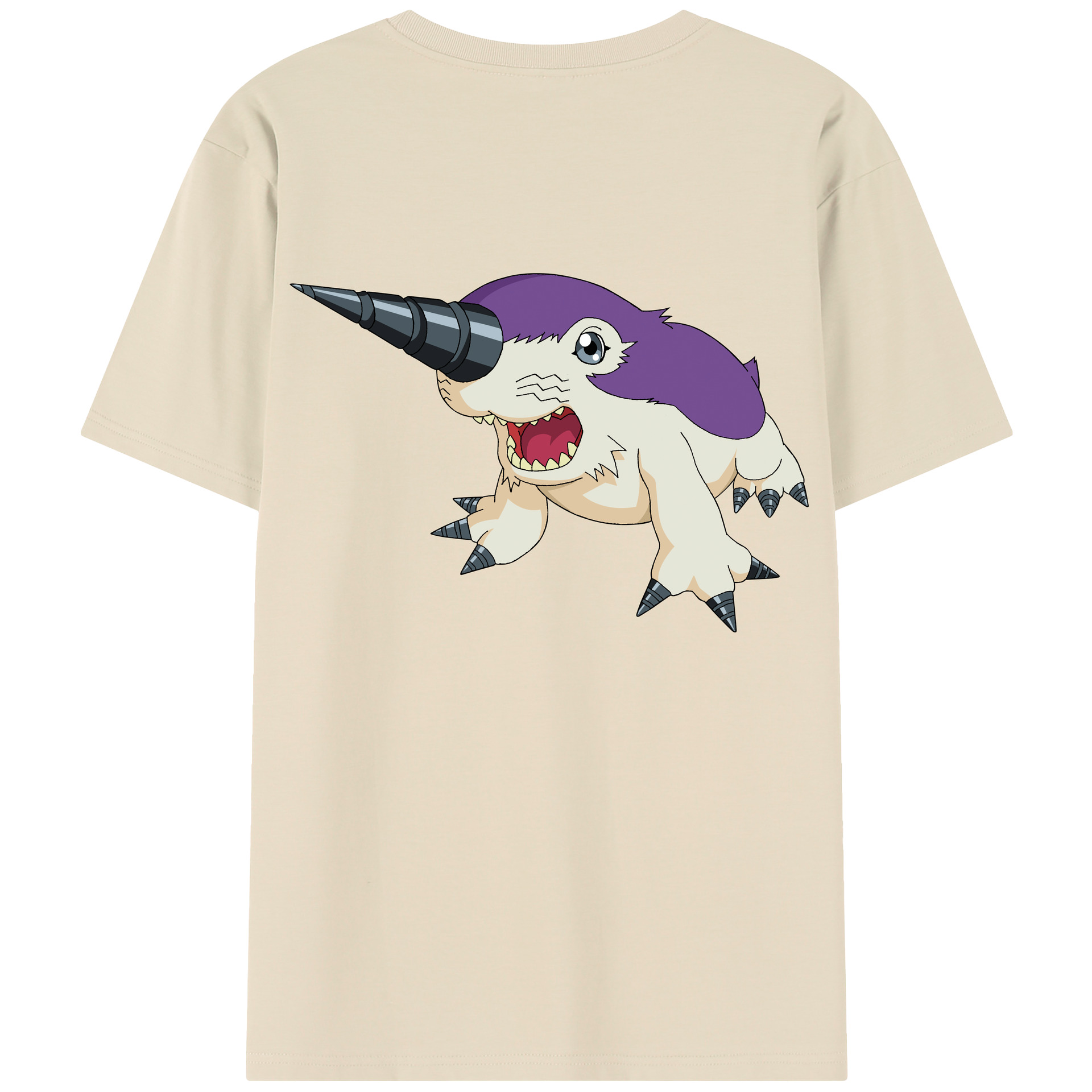 （画像用） Digimon デジタルモンスター/デジモン 綿100％半袖Tシャツ（背面プリント）