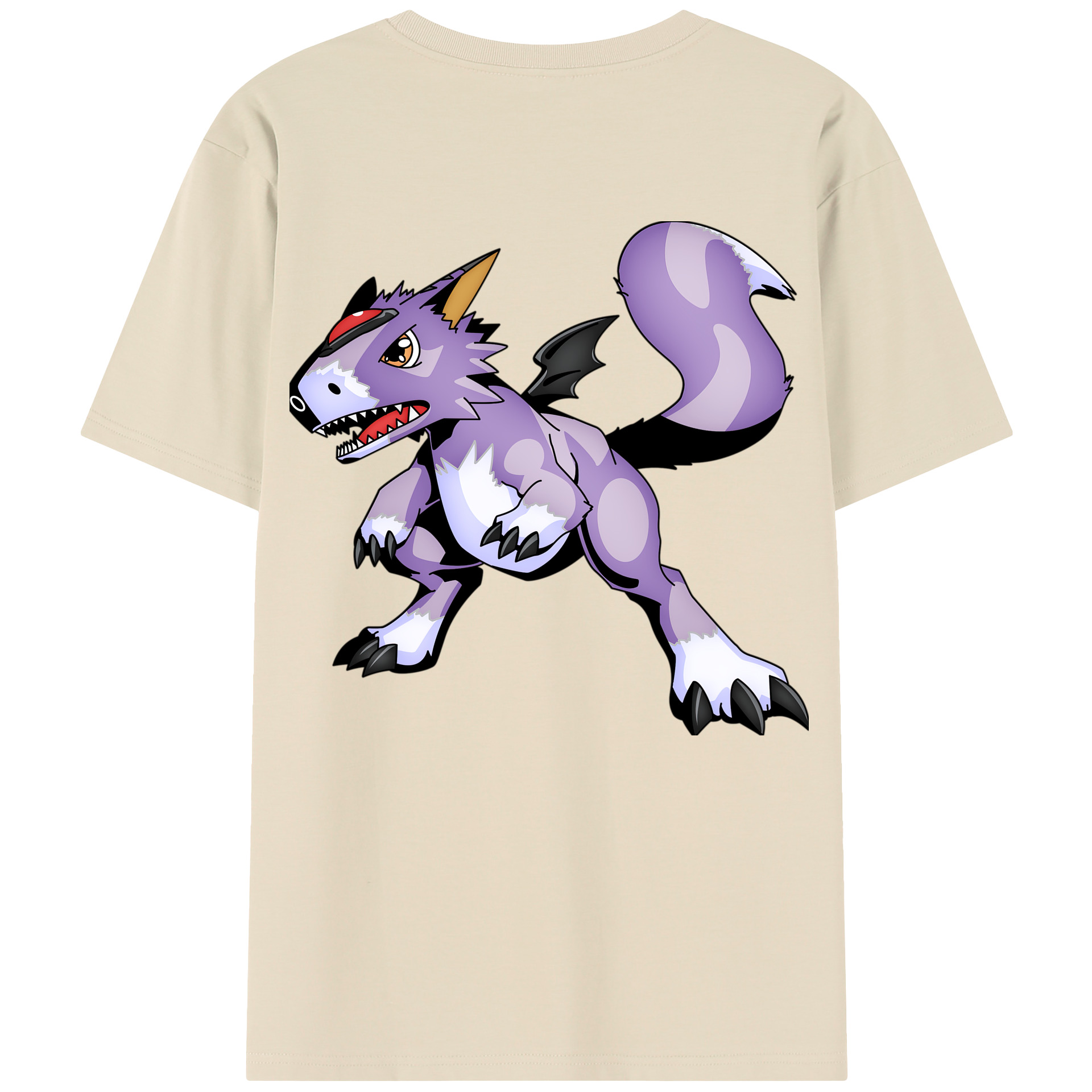 （画像用） Digimon デジタルモンスター/デジモン 綿100％半袖Tシャツ（背面プリント）