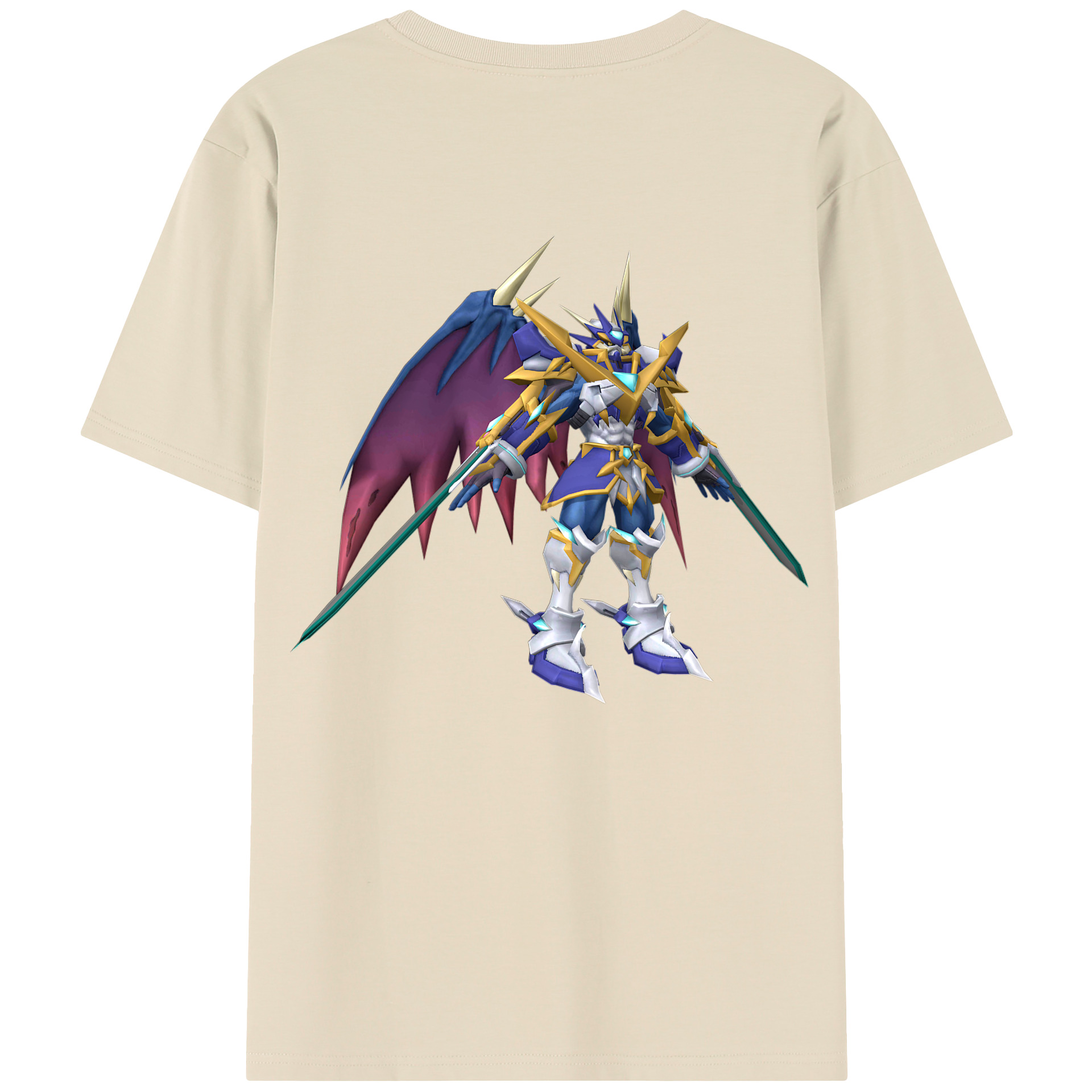 （画像用） Digimon デジタルモンスター/デジモン 綿100％半袖Tシャツ（背面プリント）