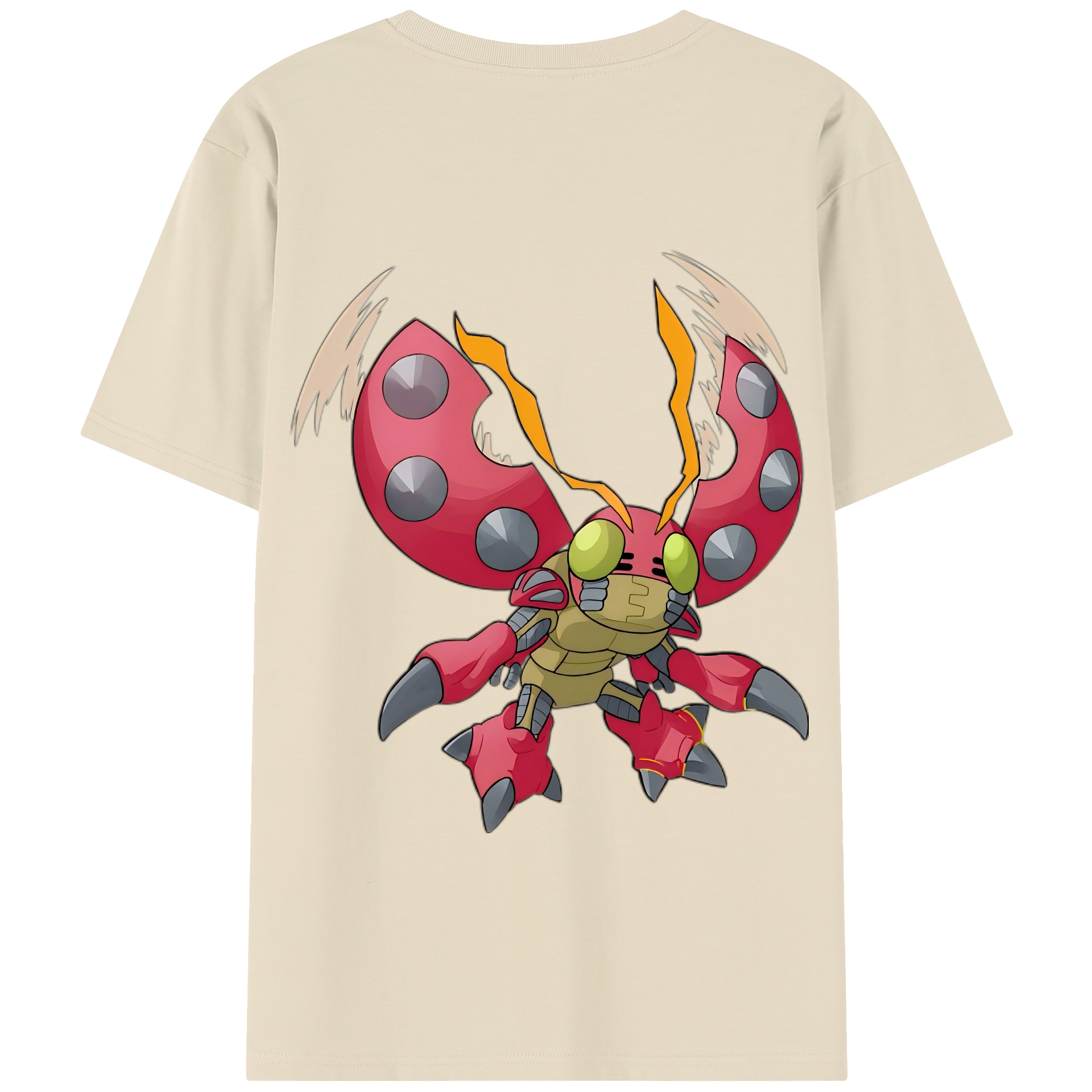 （画像用） Digimon デジタルモンスター/デジモン 綿100％半袖Tシャツ（背面プリント）