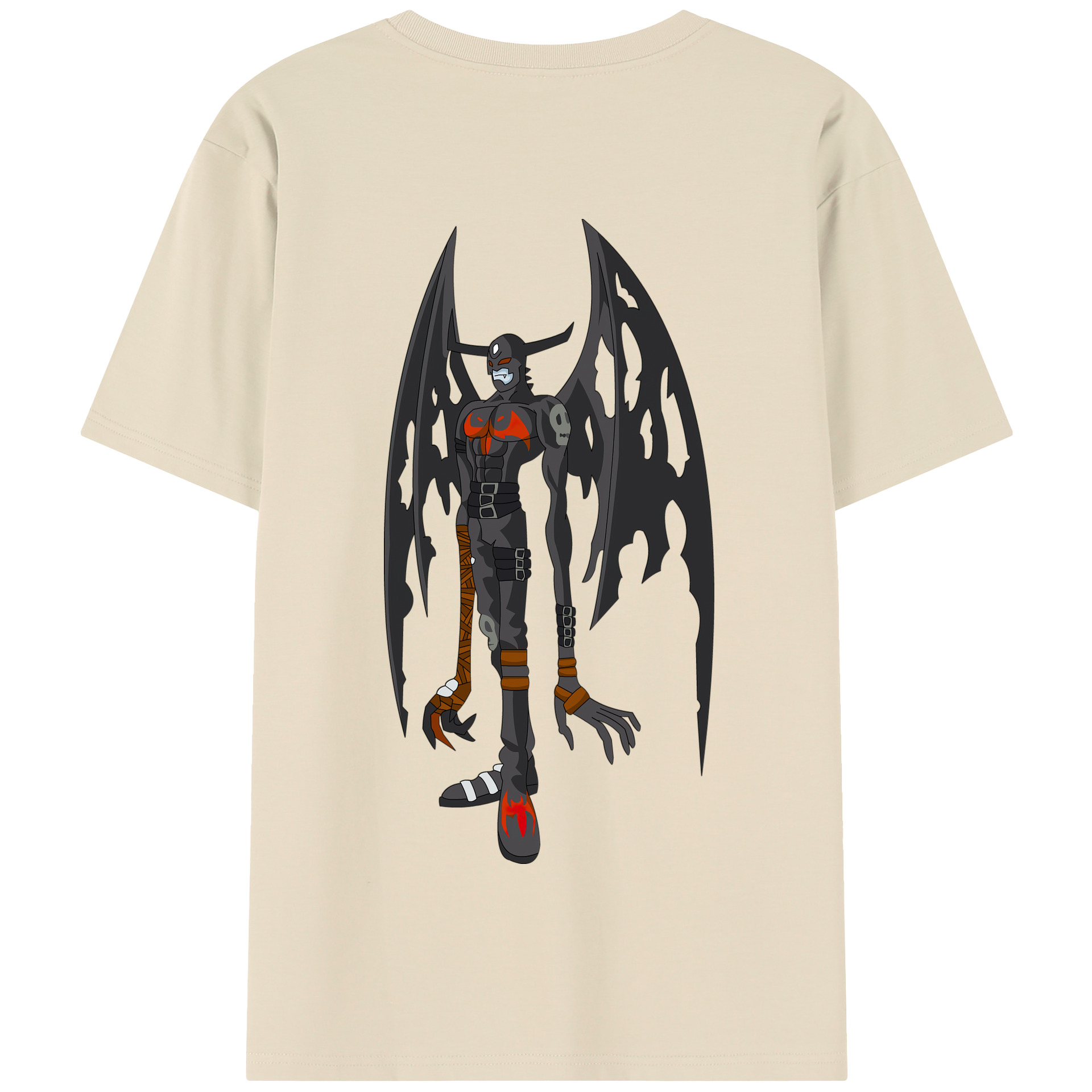 （画像用） Digimon デジタルモンスター/デジモン 綿100％半袖Tシャツ（背面プリント）