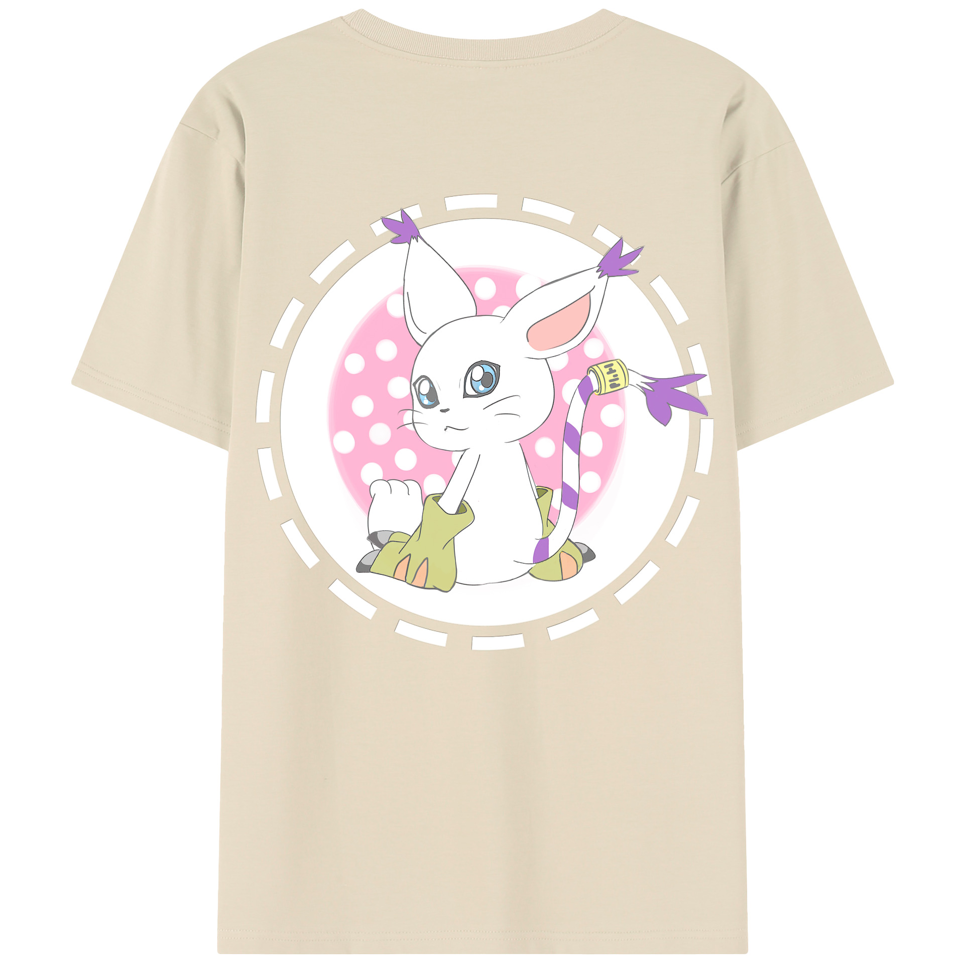 （画像用） Digimon デジタルモンスター/デジモン 綿100％半袖Tシャツ（背面プリント）