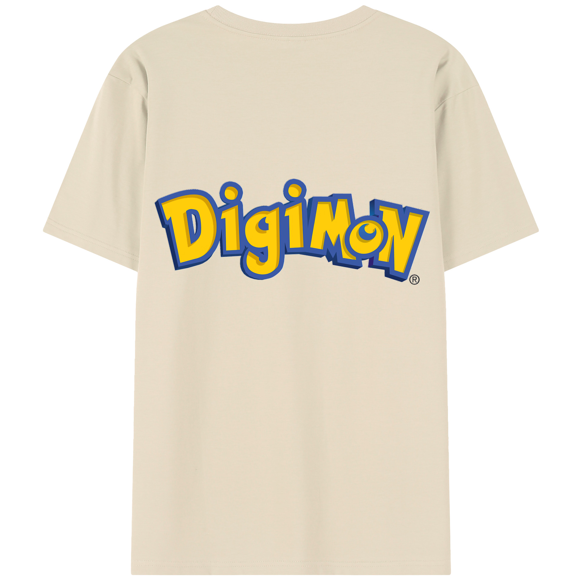 （画像用） Digimon デジタルモンスター/デジモン 綿100％半袖Tシャツ（背面プリント）