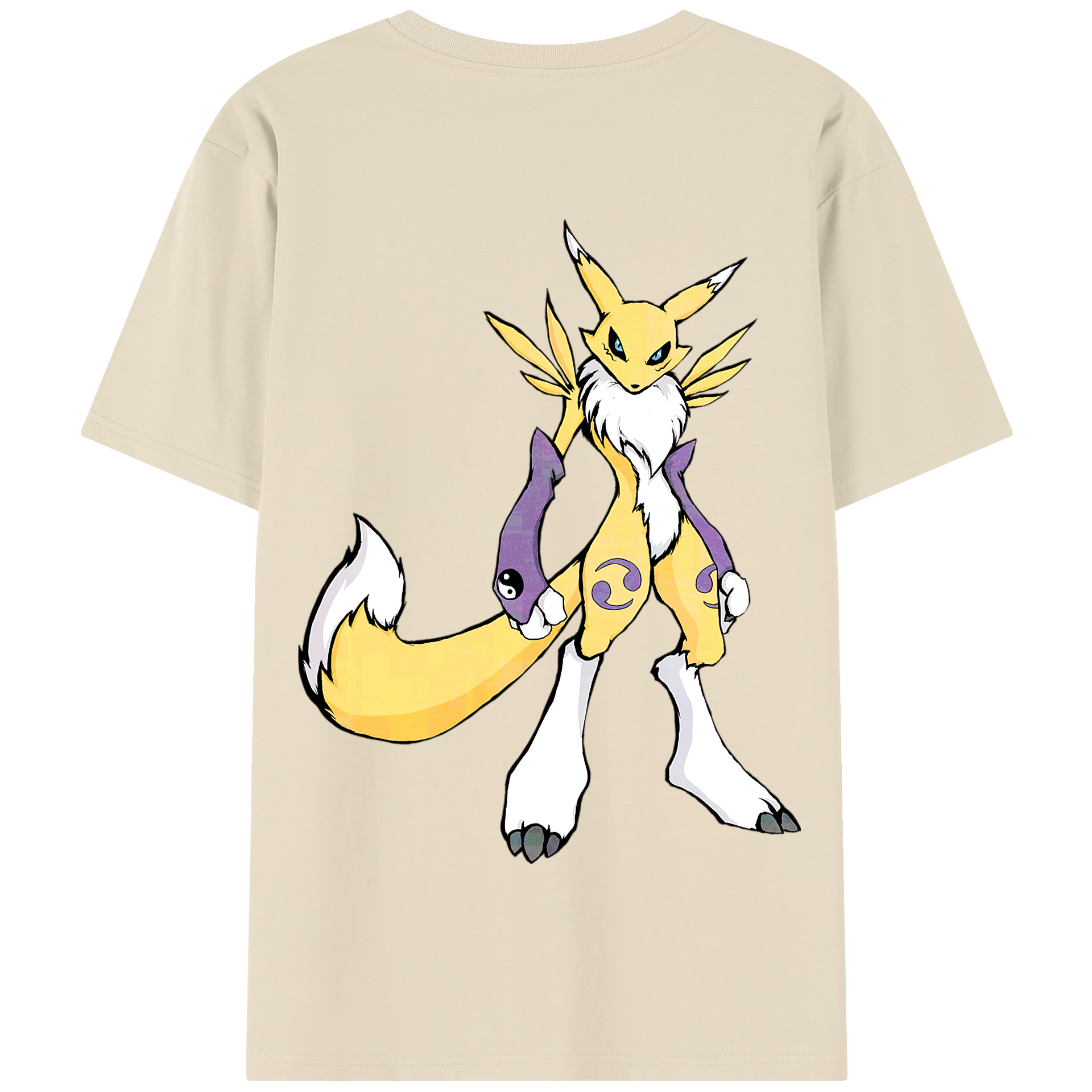 （画像用） Digimon デジタルモンスター/デジモン 綿100％半袖Tシャツ（背面プリント）