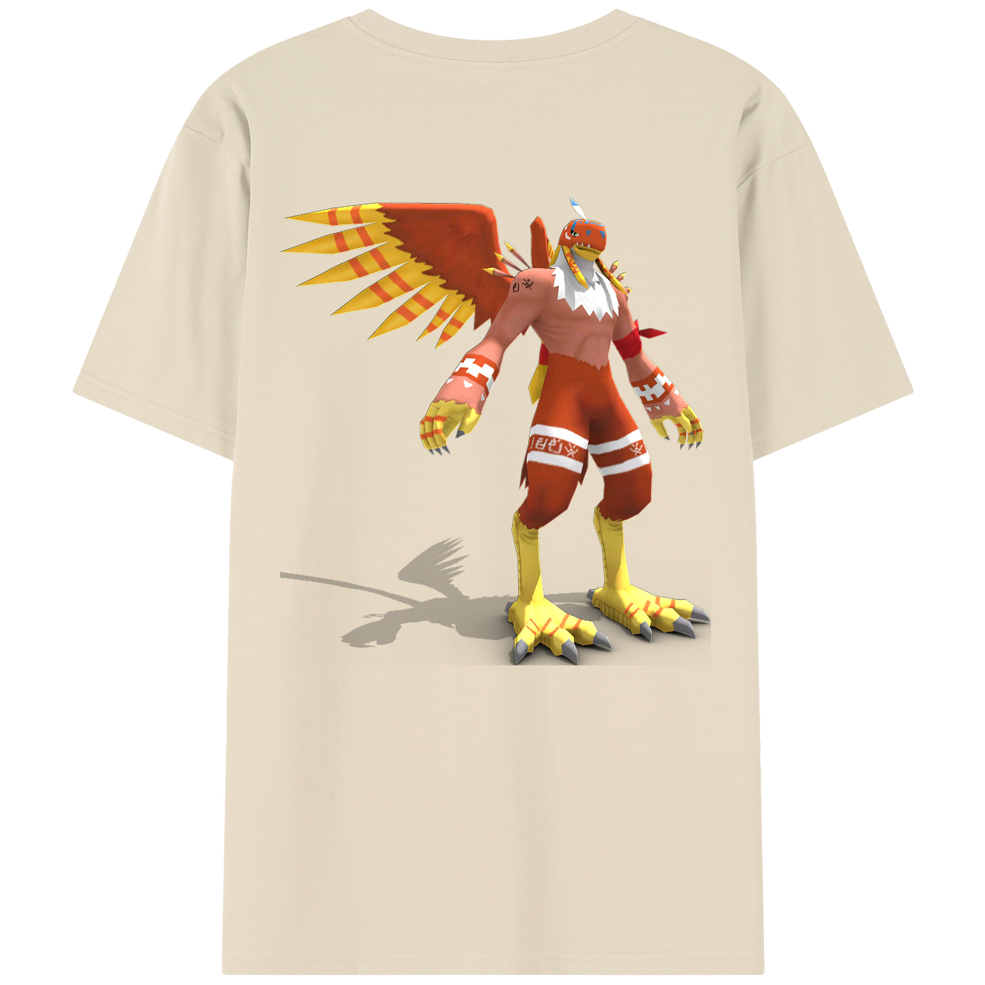 （画像用） Digimon デジタルモンスター/デジモン 綿100％半袖Tシャツ（背面プリント）