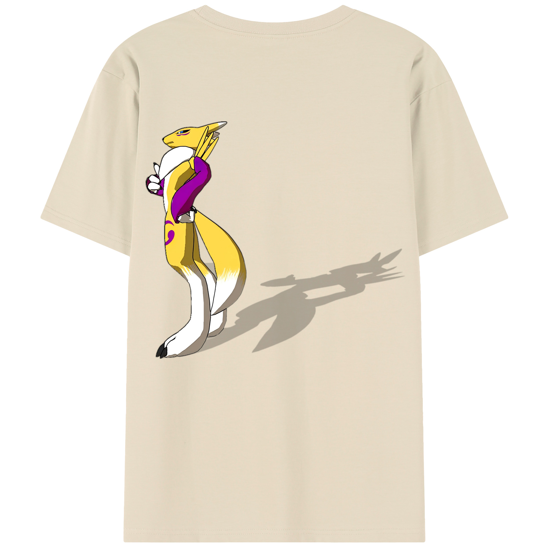 （画像用） Digimon デジタルモンスター/デジモン 綿100％半袖Tシャツ（背面プリント）