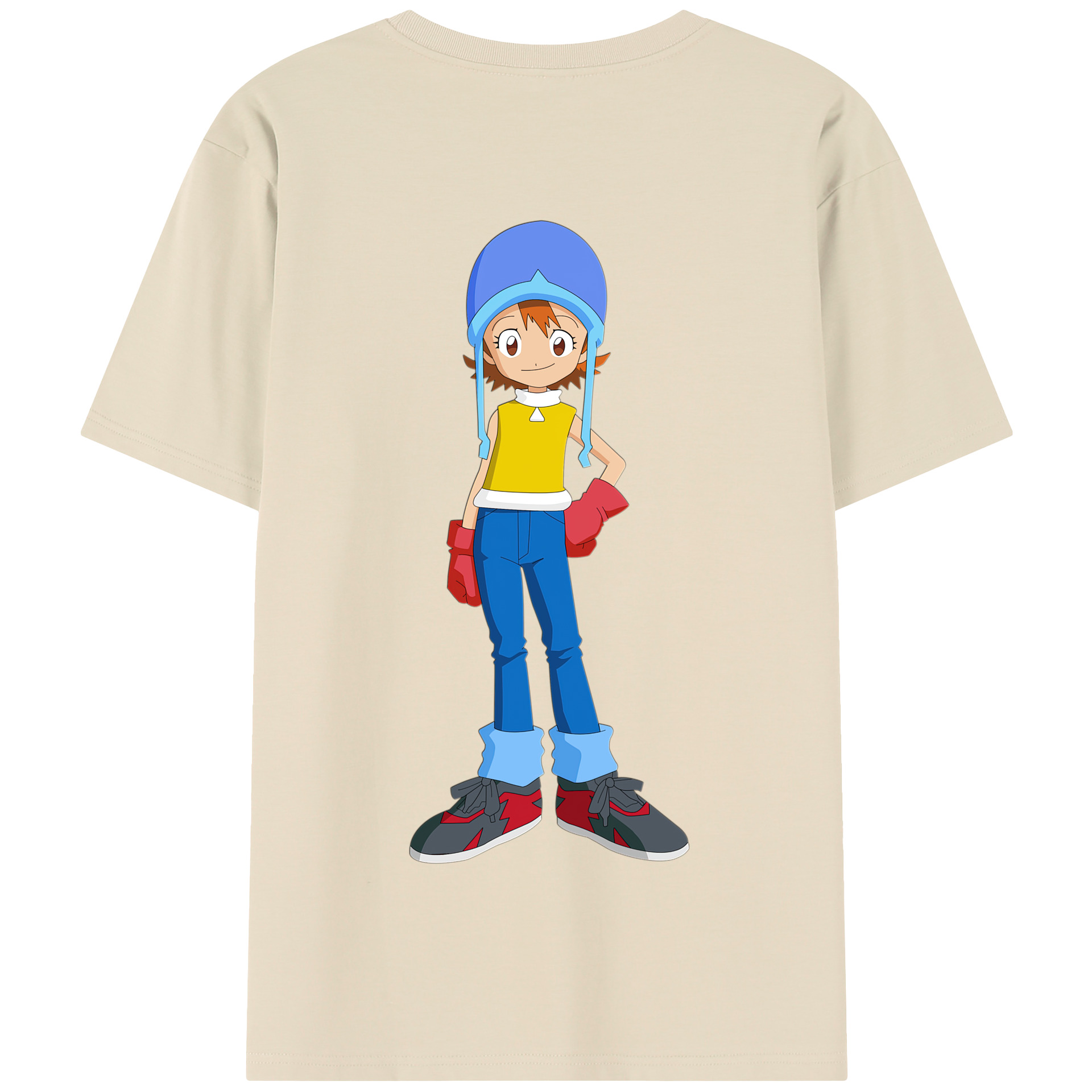 （画像用） Digimon デジタルモンスター/デジモン 綿100％半袖Tシャツ（背面プリント）