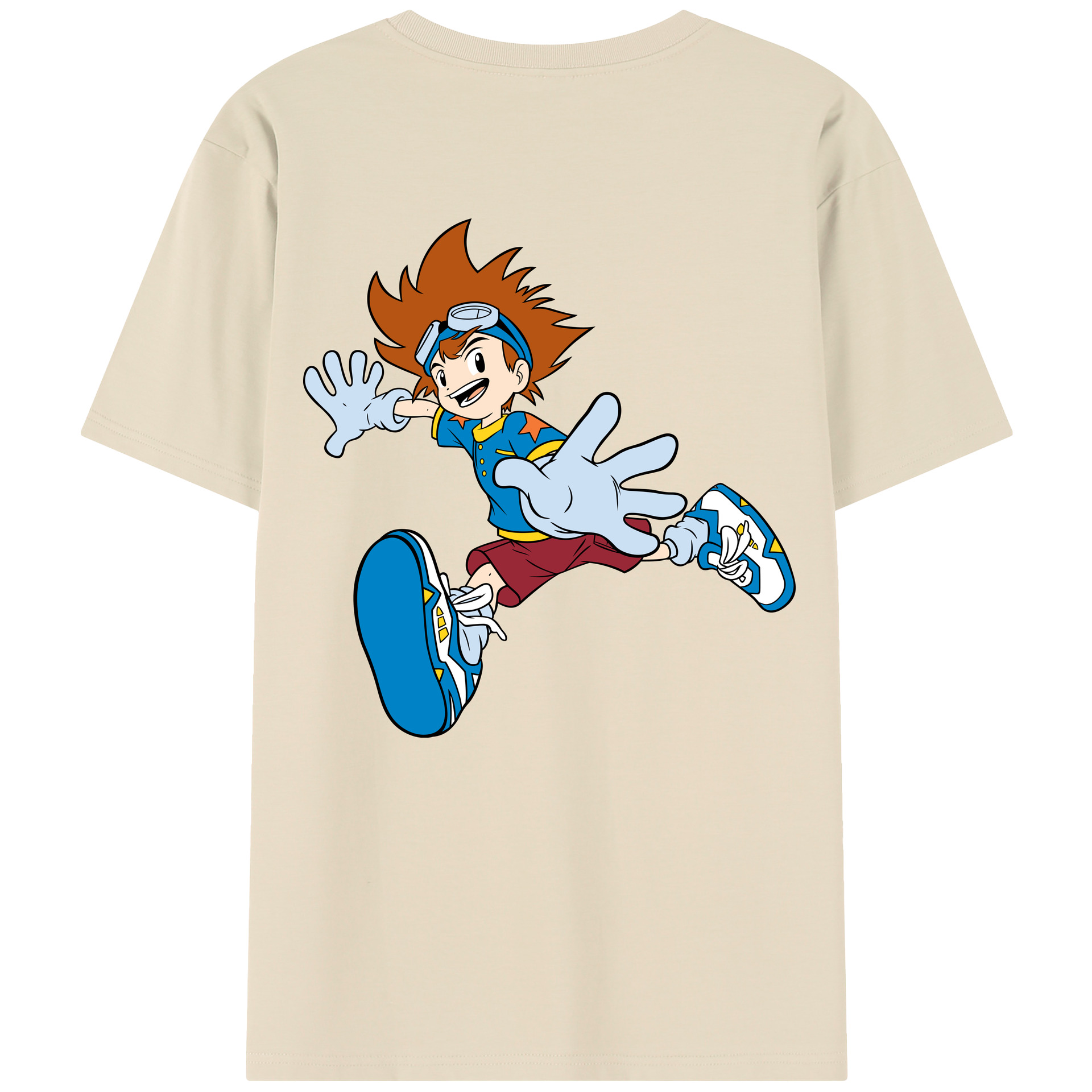 （画像用） Digimon デジタルモンスター/デジモン 綿100％半袖Tシャツ（背面プリント）