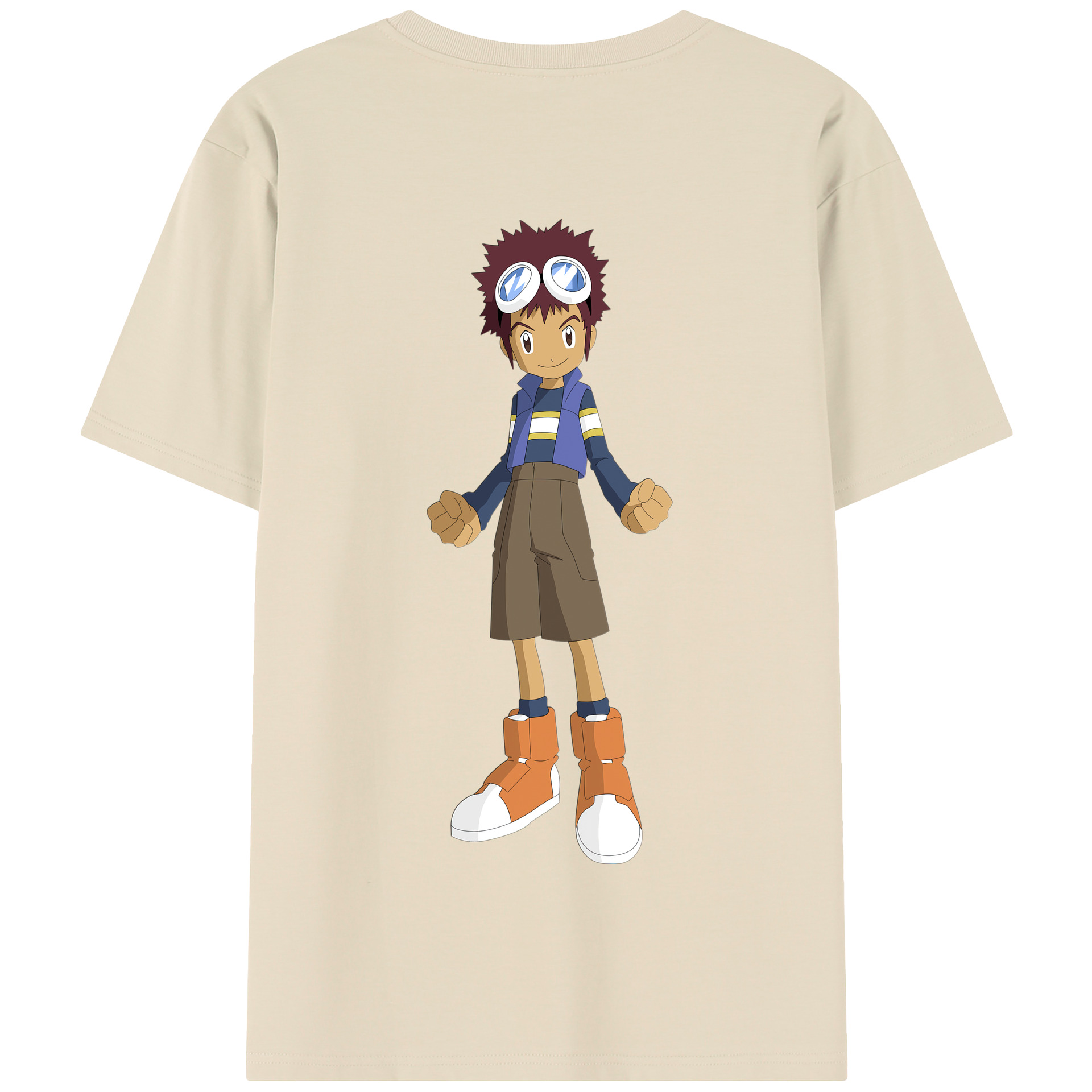（画像用） Digimon デジタルモンスター/デジモン 綿100％半袖Tシャツ（背面プリント）
