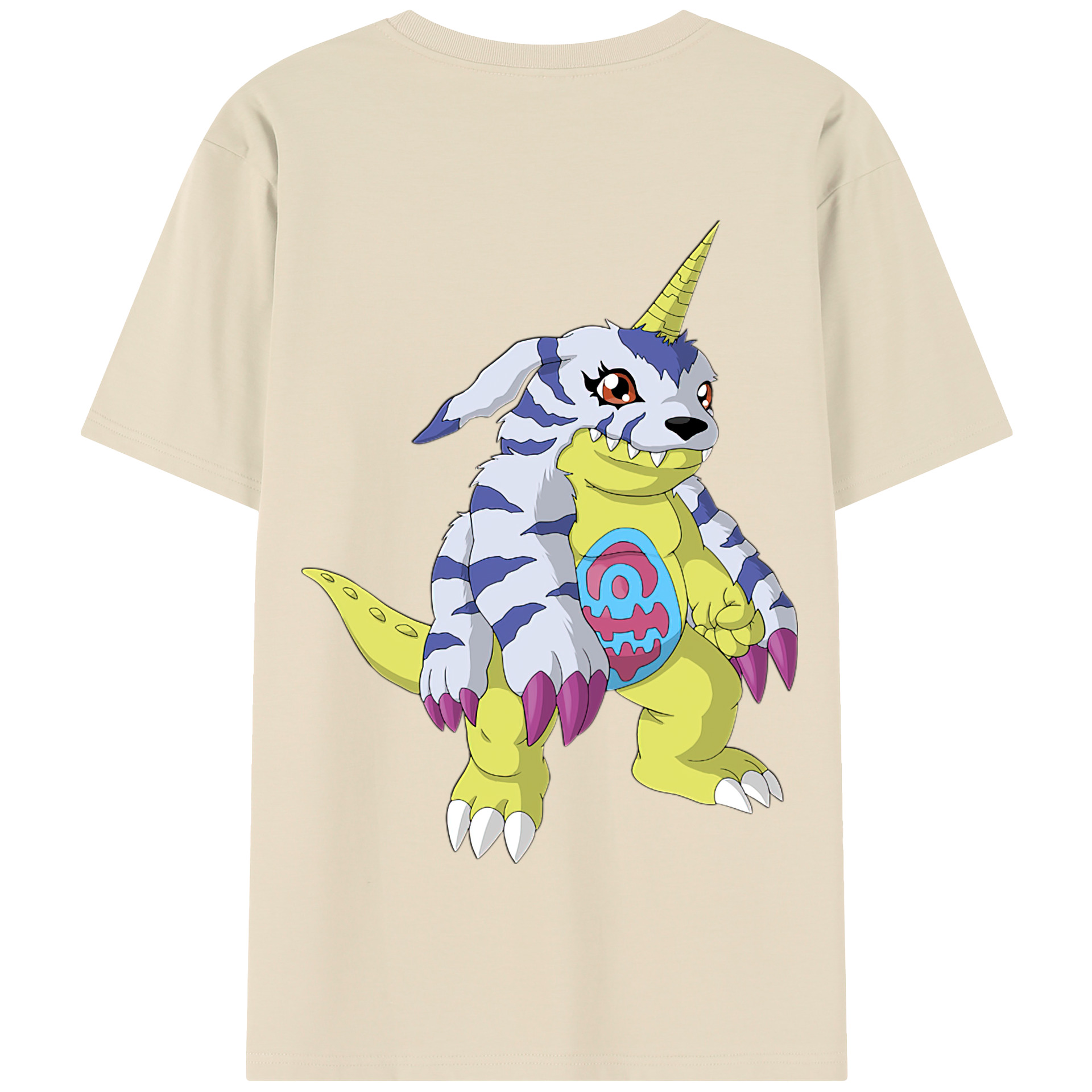 （画像用） Digimon デジタルモンスター/デジモン 綿100％半袖Tシャツ（背面プリント）
