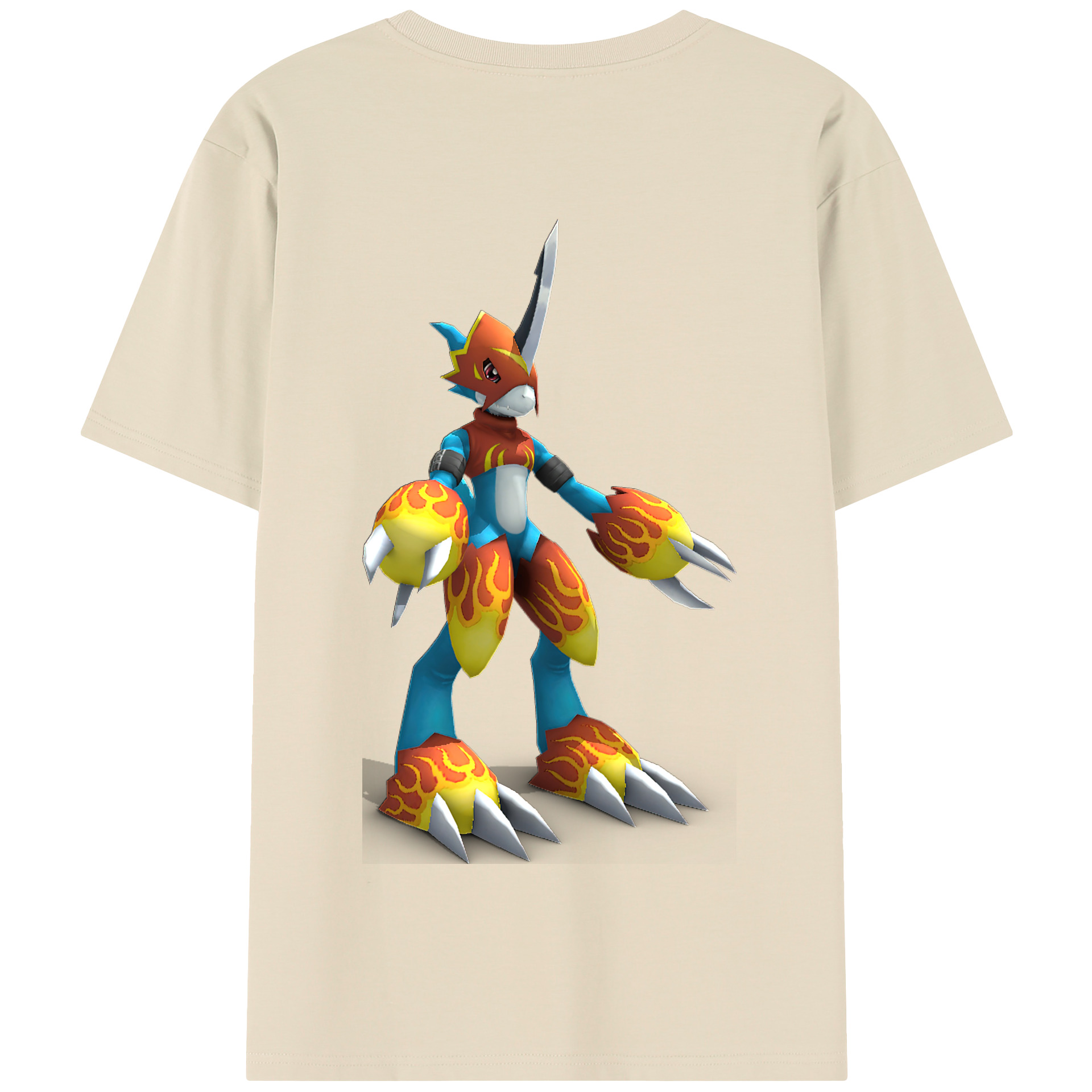 （画像用） Digimon デジタルモンスター/デジモン 綿100％半袖Tシャツ（背面プリント）