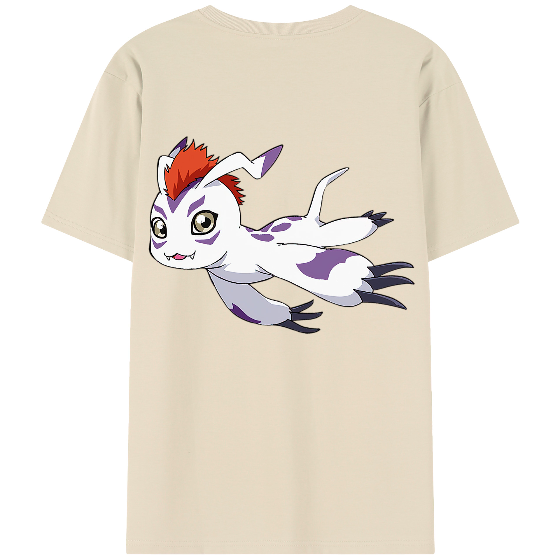 （画像用） Digimon デジタルモンスター/デジモン 綿100％半袖Tシャツ（背面プリント）