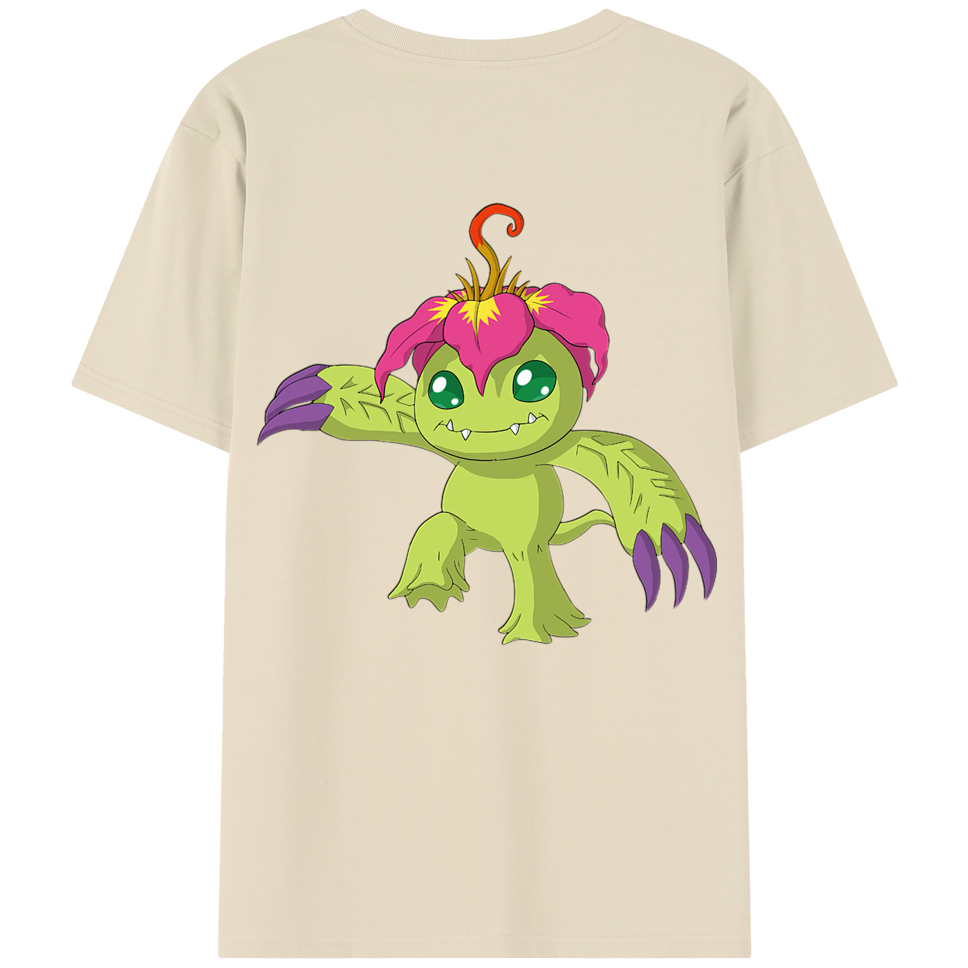 （画像用） Digimon デジタルモンスター/デジモン 綿100％半袖Tシャツ（背面プリント）