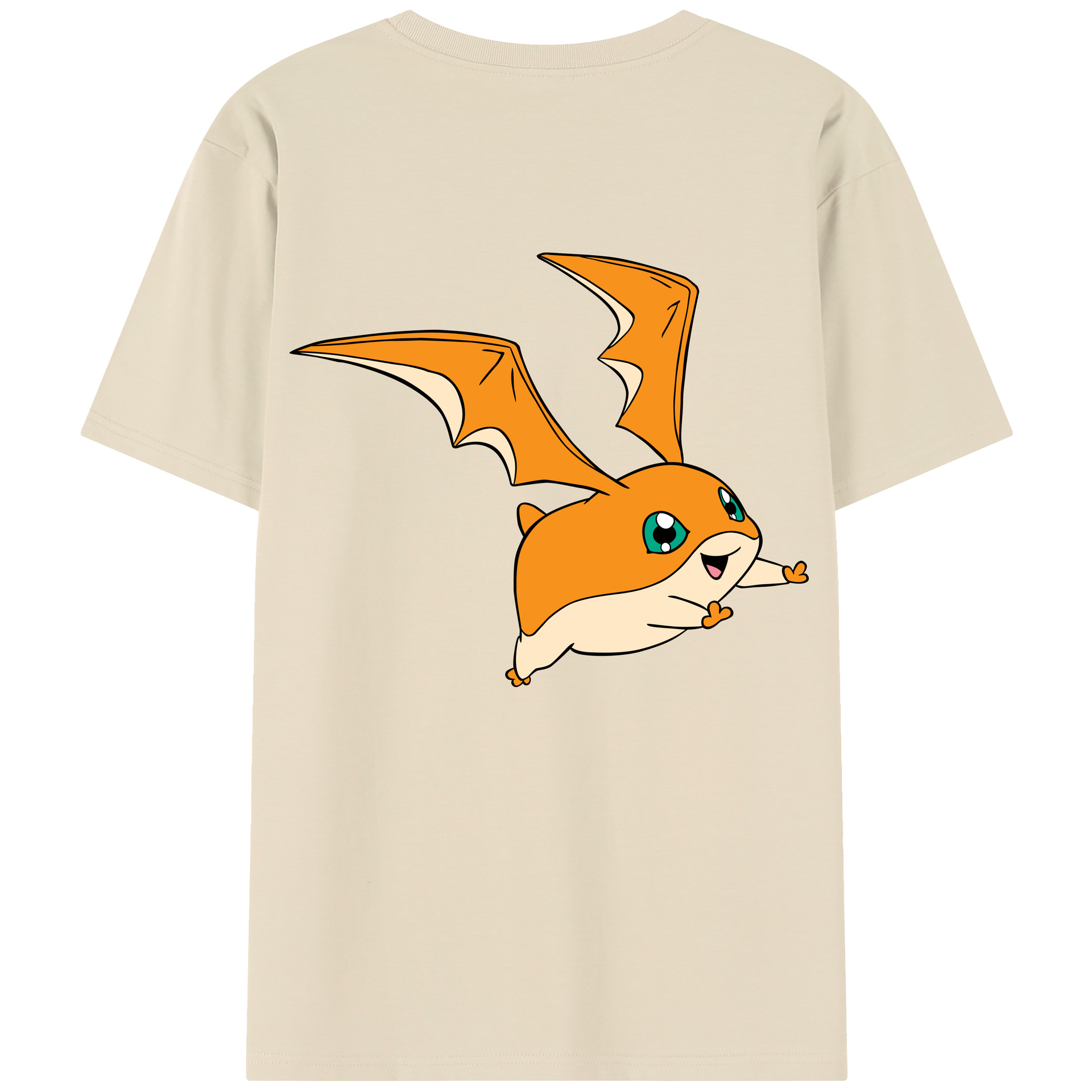 （画像用） Digimon デジタルモンスター/デジモン 綿100％半袖Tシャツ（背面プリント）