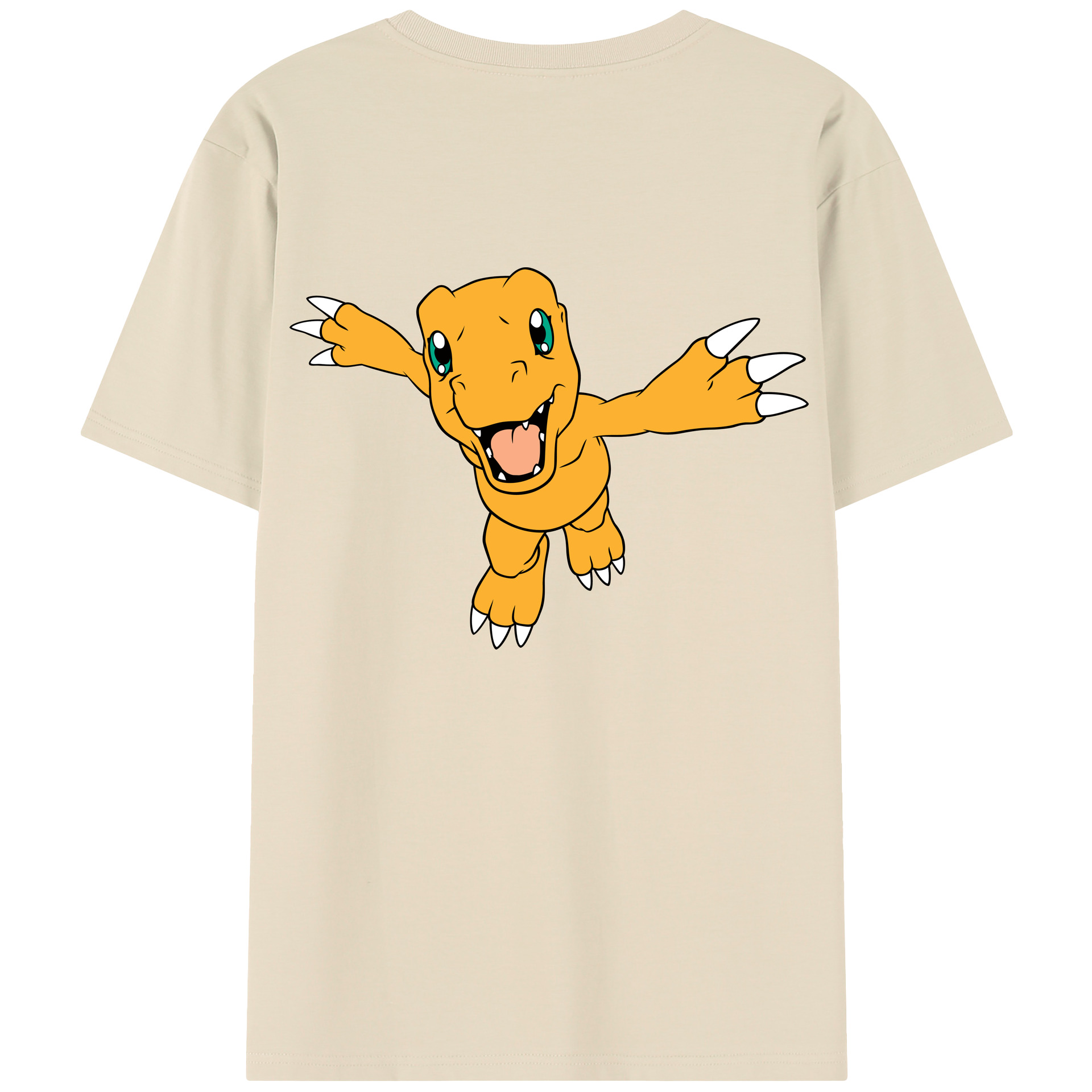 （画像用） Digimon デジタルモンスター/デジモン 綿100％半袖Tシャツ（背面プリント）