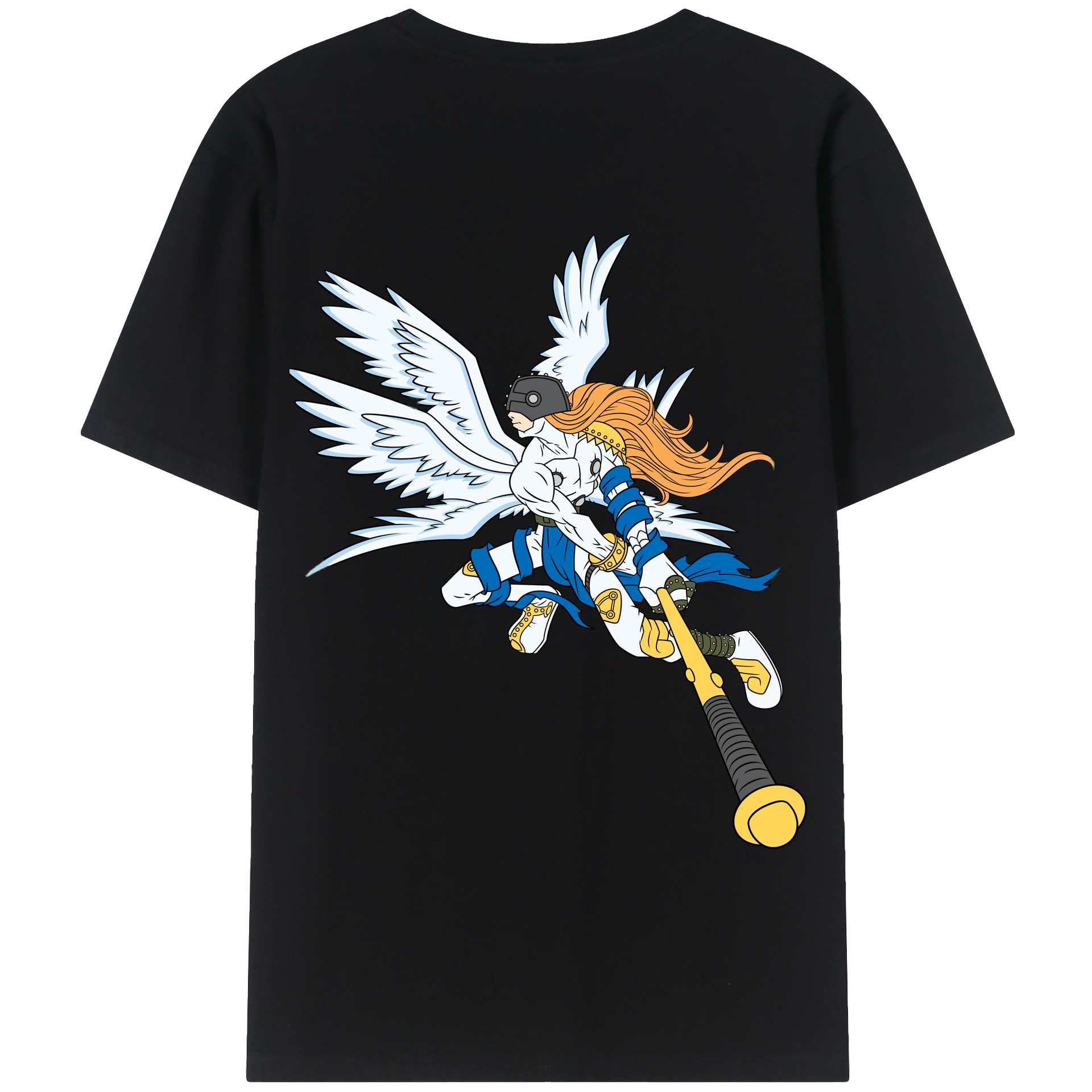（画像用） Digimon デジタルモンスター/デジモン 綿100％半袖Tシャツ（背面プリント）