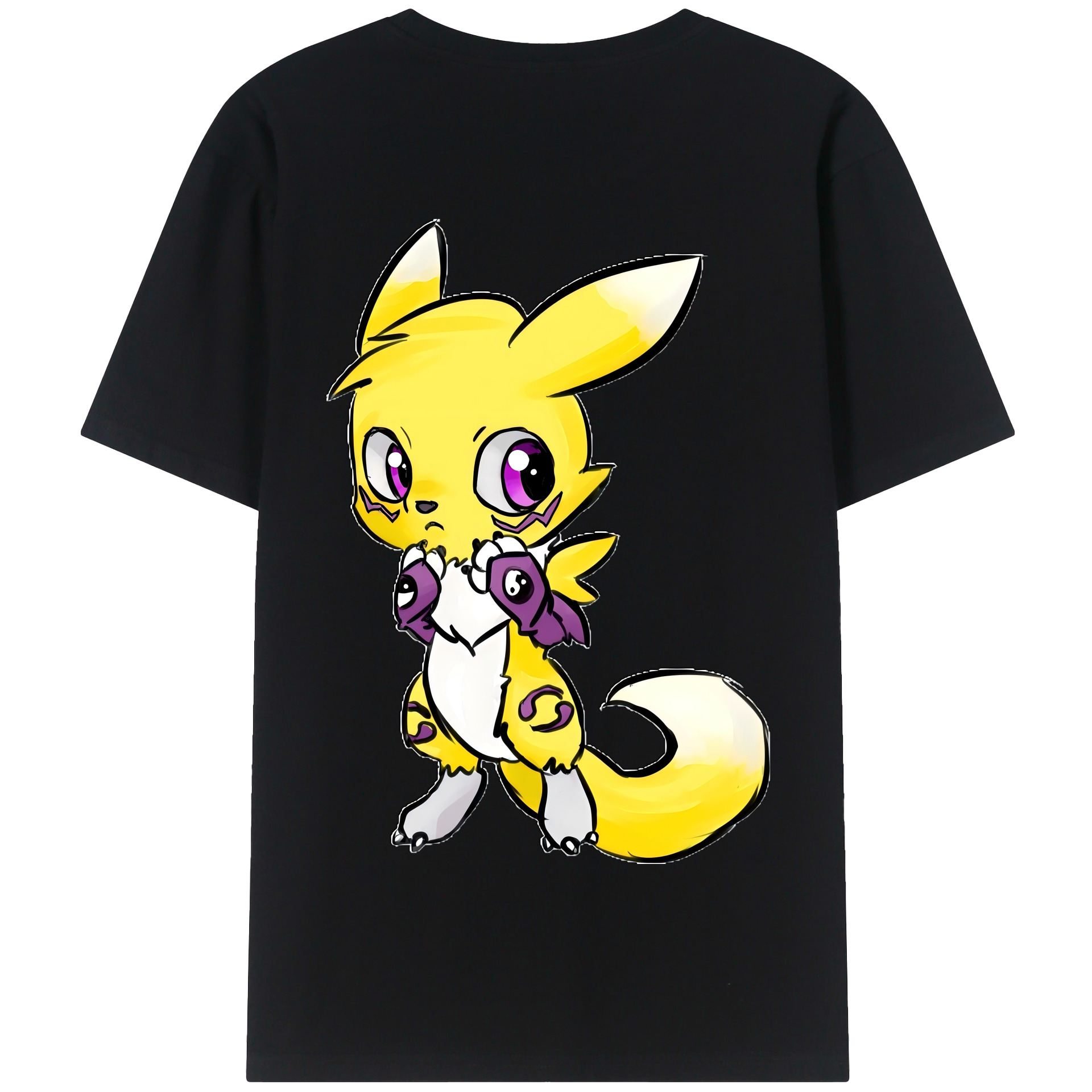 （画像用） Digimon デジタルモンスター/デジモン 綿100％半袖Tシャツ（背面プリント）