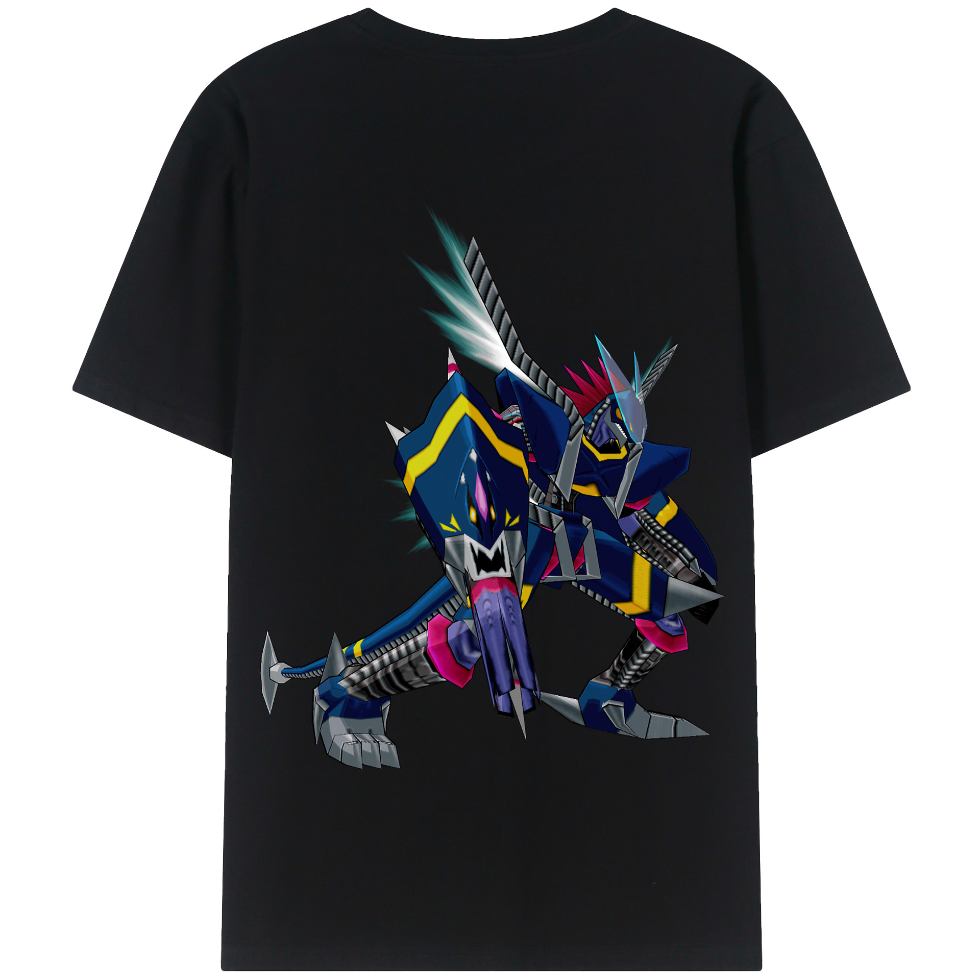 （画像用） Digimon デジタルモンスター/デジモン 綿100％半袖Tシャツ（背面プリント）