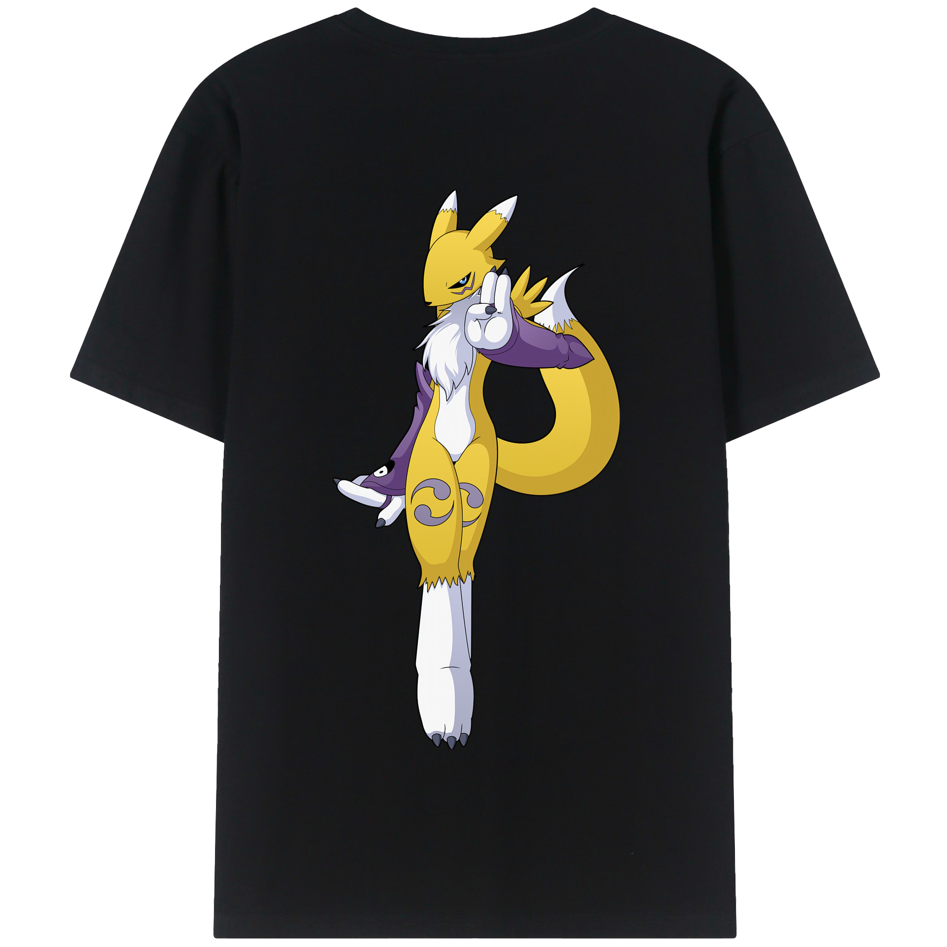 （画像用） Digimon デジタルモンスター/デジモン 綿100％半袖Tシャツ（背面プリント）