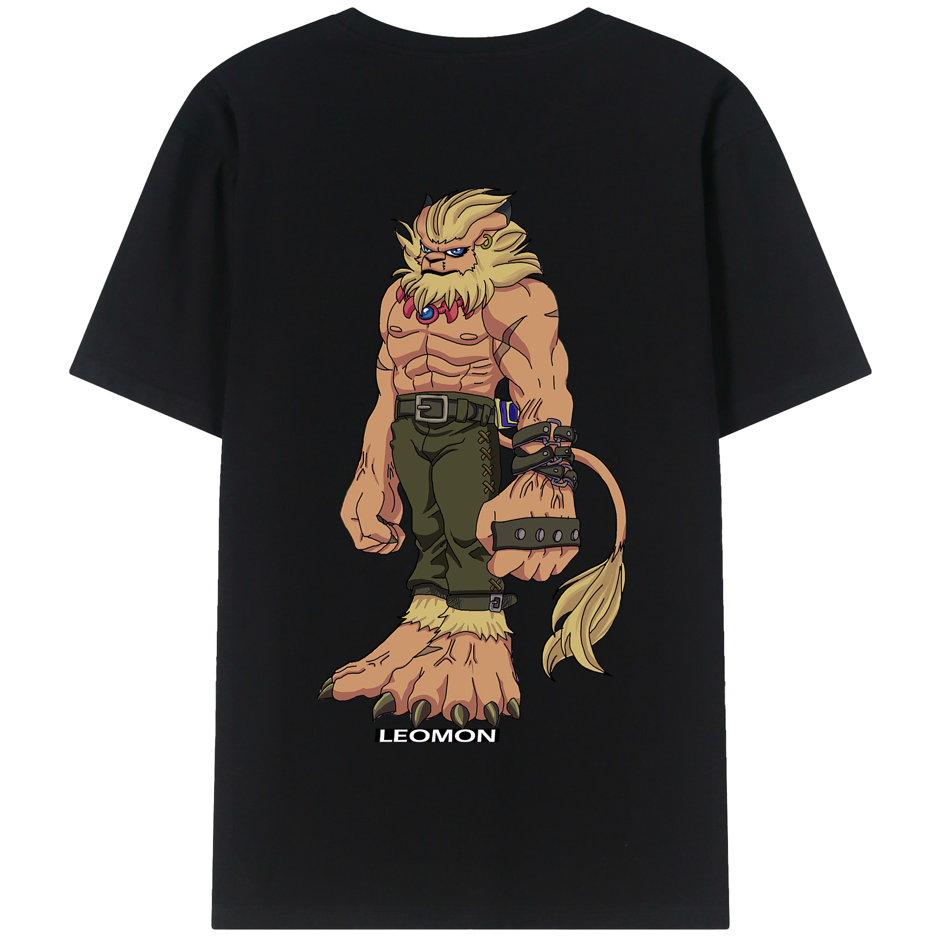 （画像用） Digimon デジタルモンスター/デジモン 綿100％半袖Tシャツ（背面プリント）