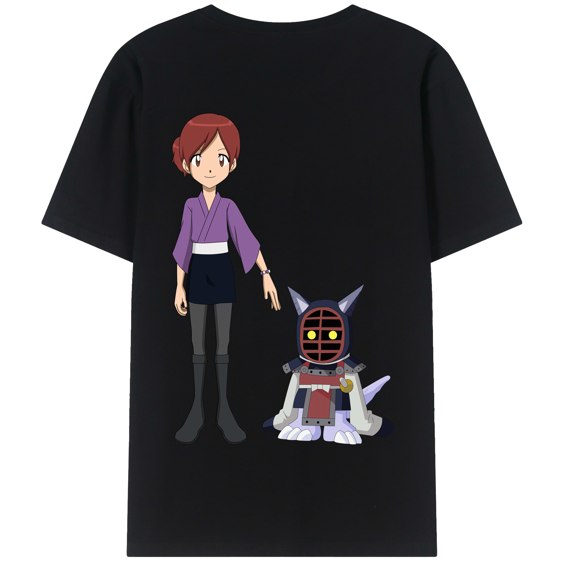 （画像用） Digimon デジタルモンスター/デジモン 綿100％半袖Tシャツ（背面プリント）
