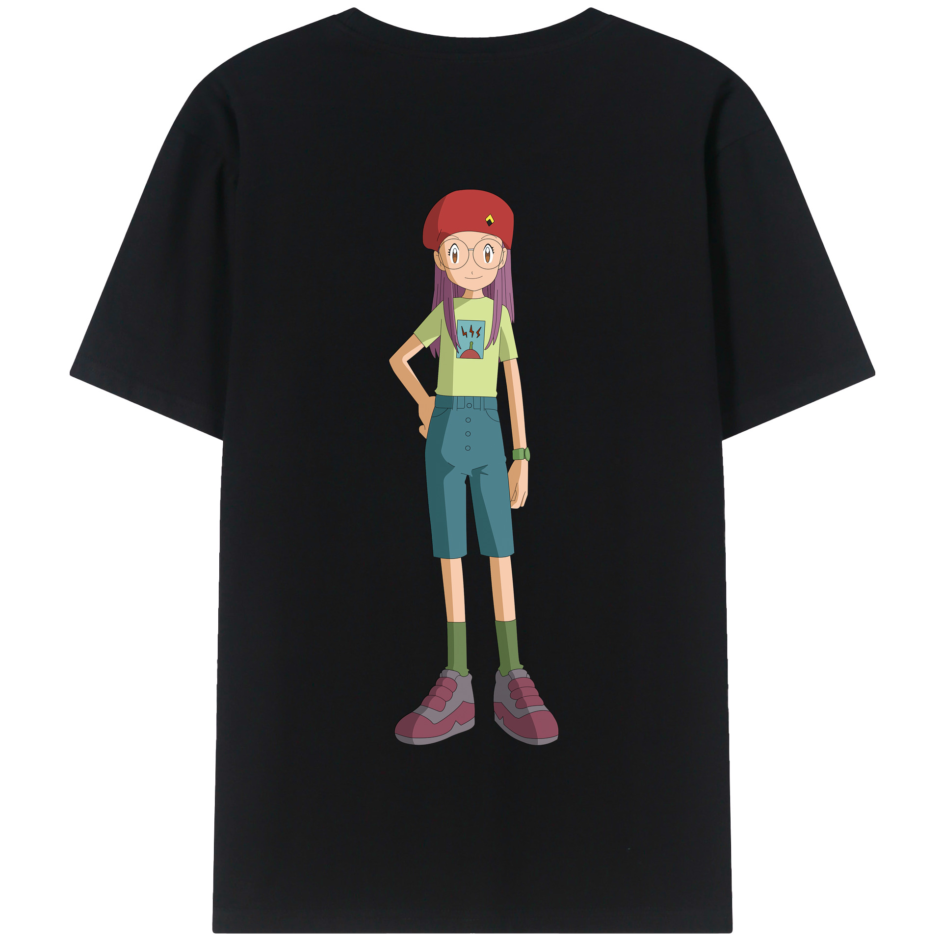 （画像用） Digimon デジタルモンスター/デジモン 綿100％半袖Tシャツ（背面プリント）