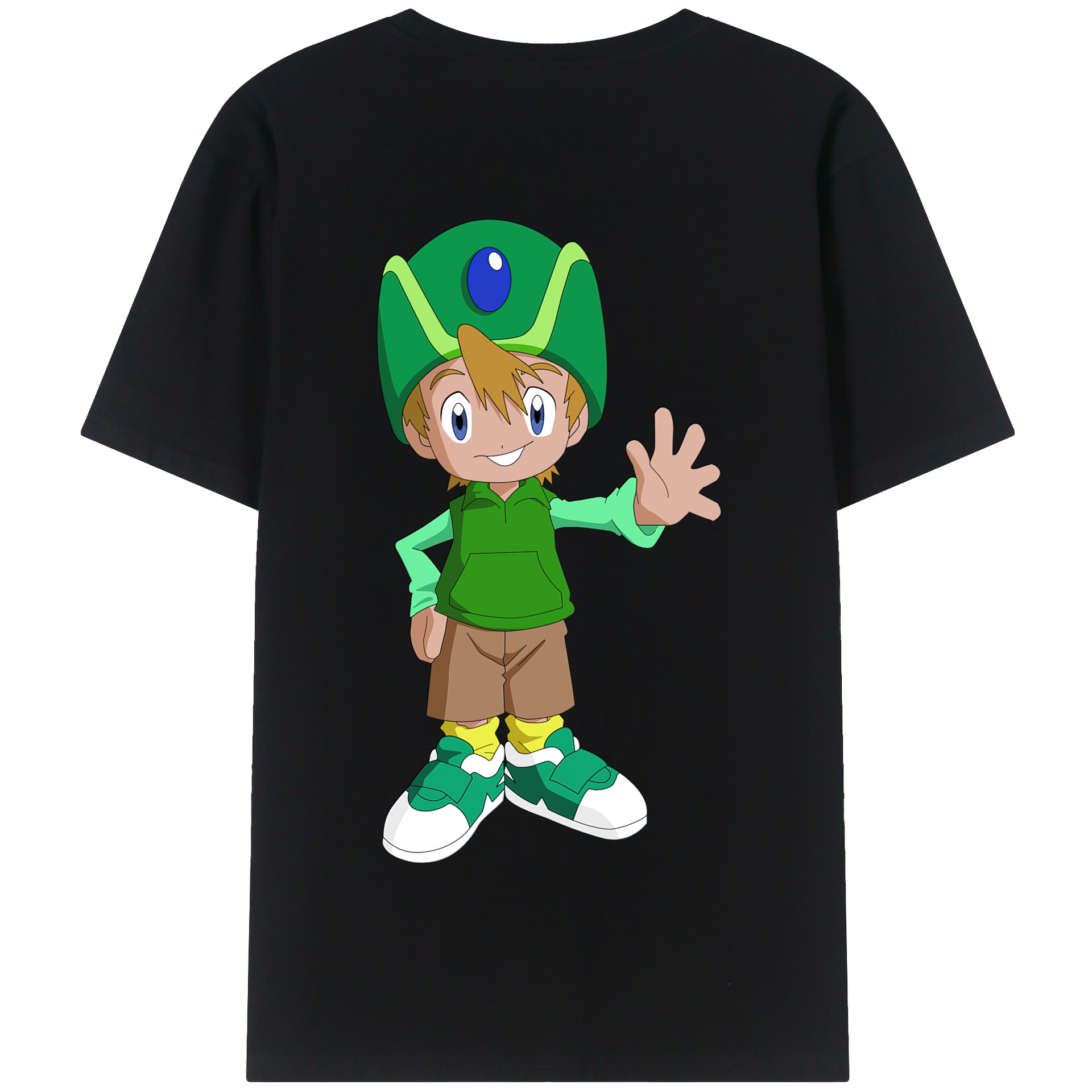 （画像用） Digimon デジタルモンスター/デジモン 綿100％半袖Tシャツ（背面プリント）
