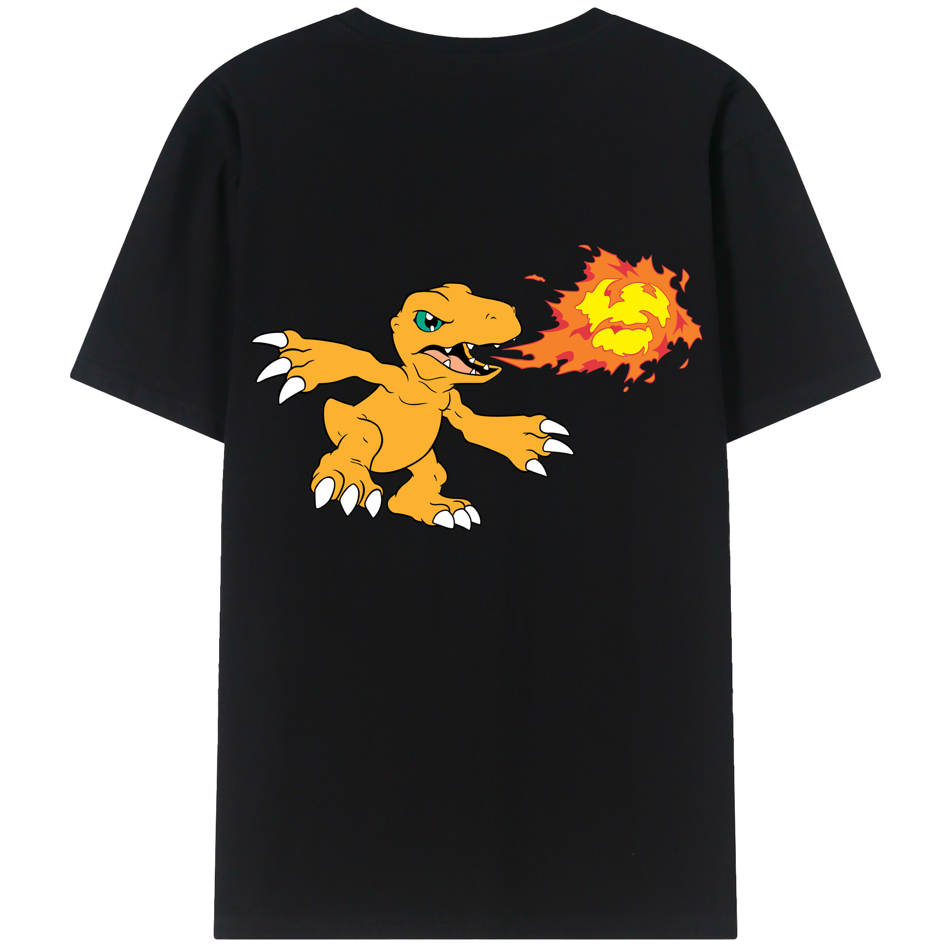 （画像用） Digimon デジタルモンスター/デジモン 綿100％半袖Tシャツ（背面プリント）