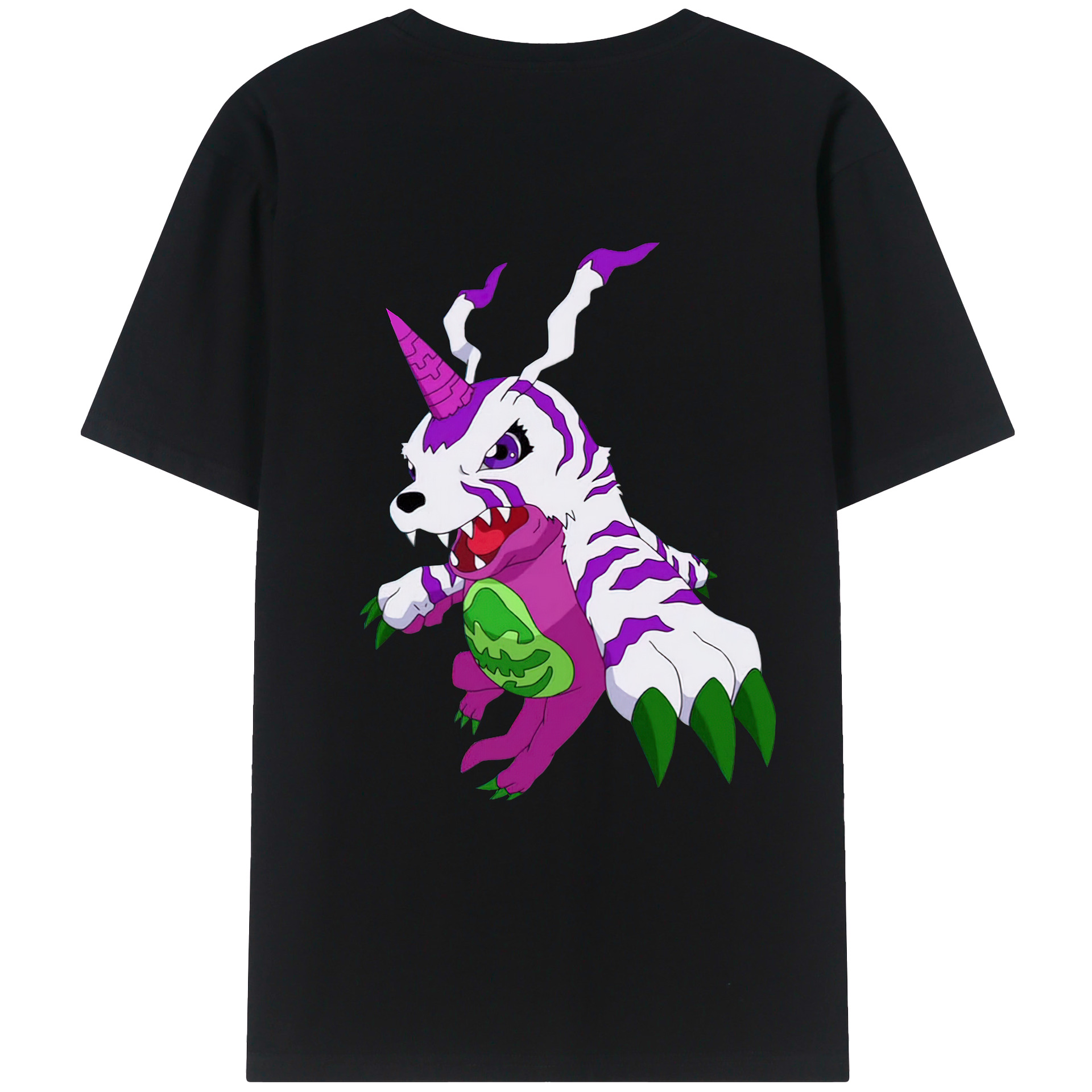 （画像用） Digimon デジタルモンスター/デジモン 綿100％半袖Tシャツ（背面プリント）