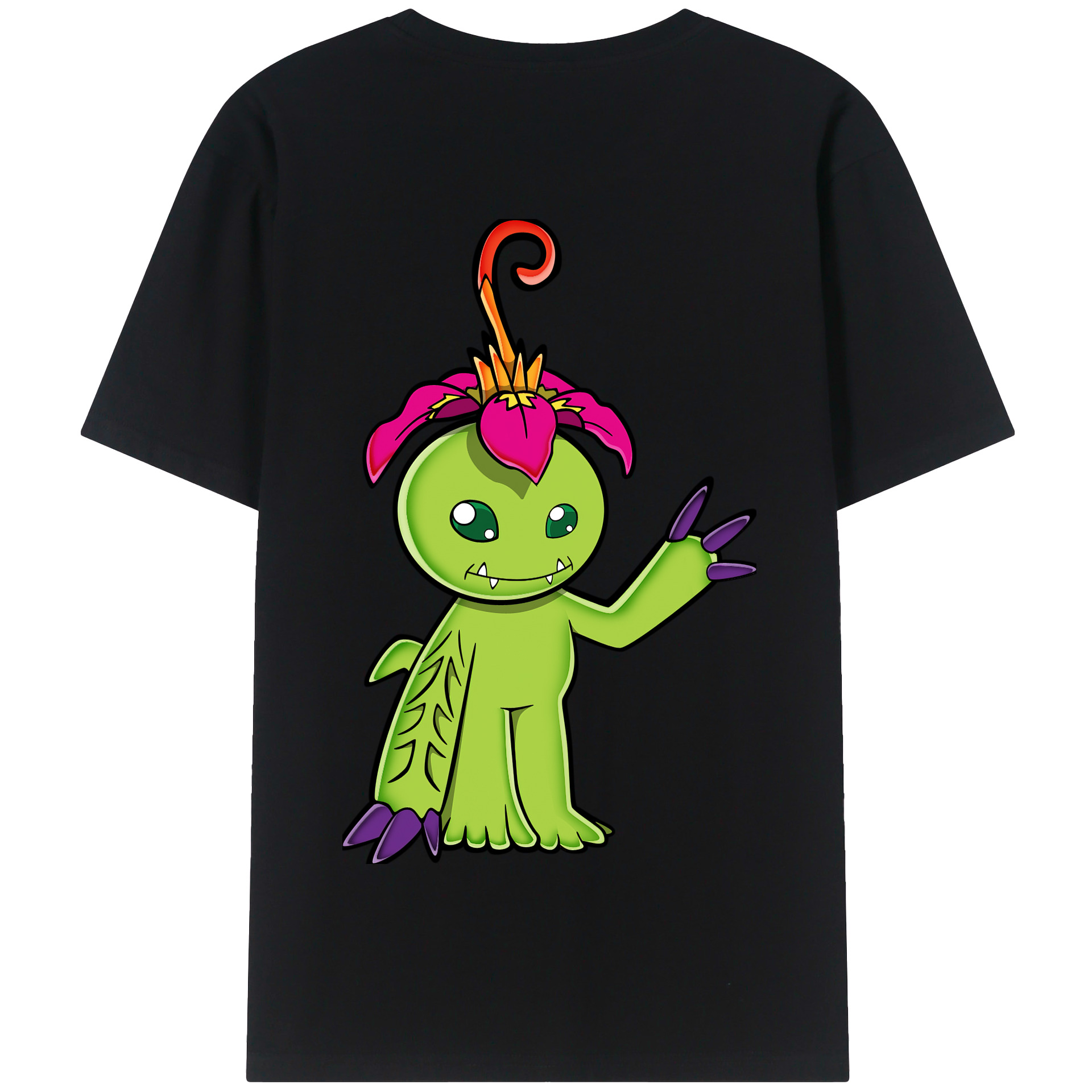 （画像用） Digimon デジタルモンスター/デジモン 綿100％半袖Tシャツ（背面プリント）