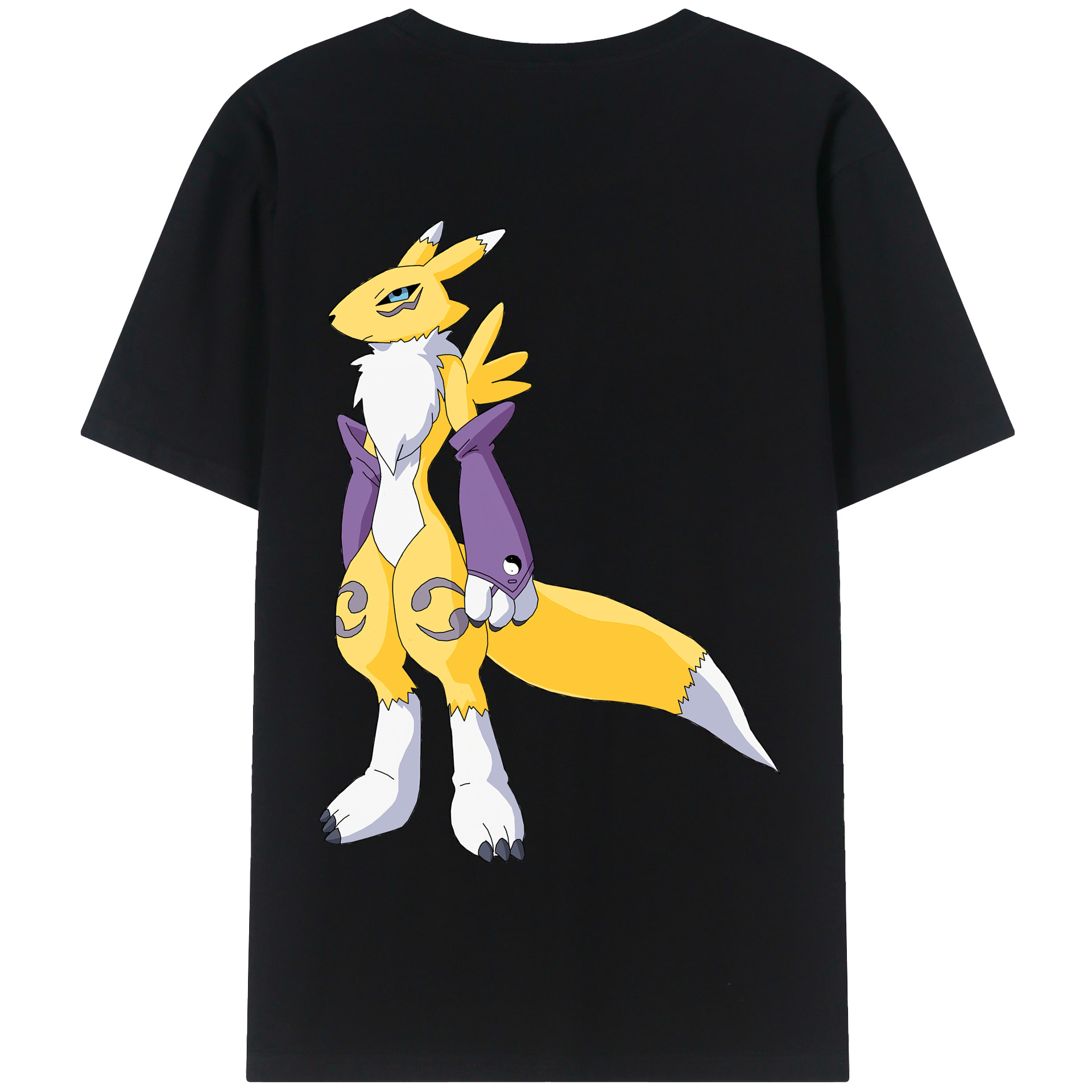（画像用） Digimon デジタルモンスター/デジモン 綿100％半袖Tシャツ（背面プリント）
