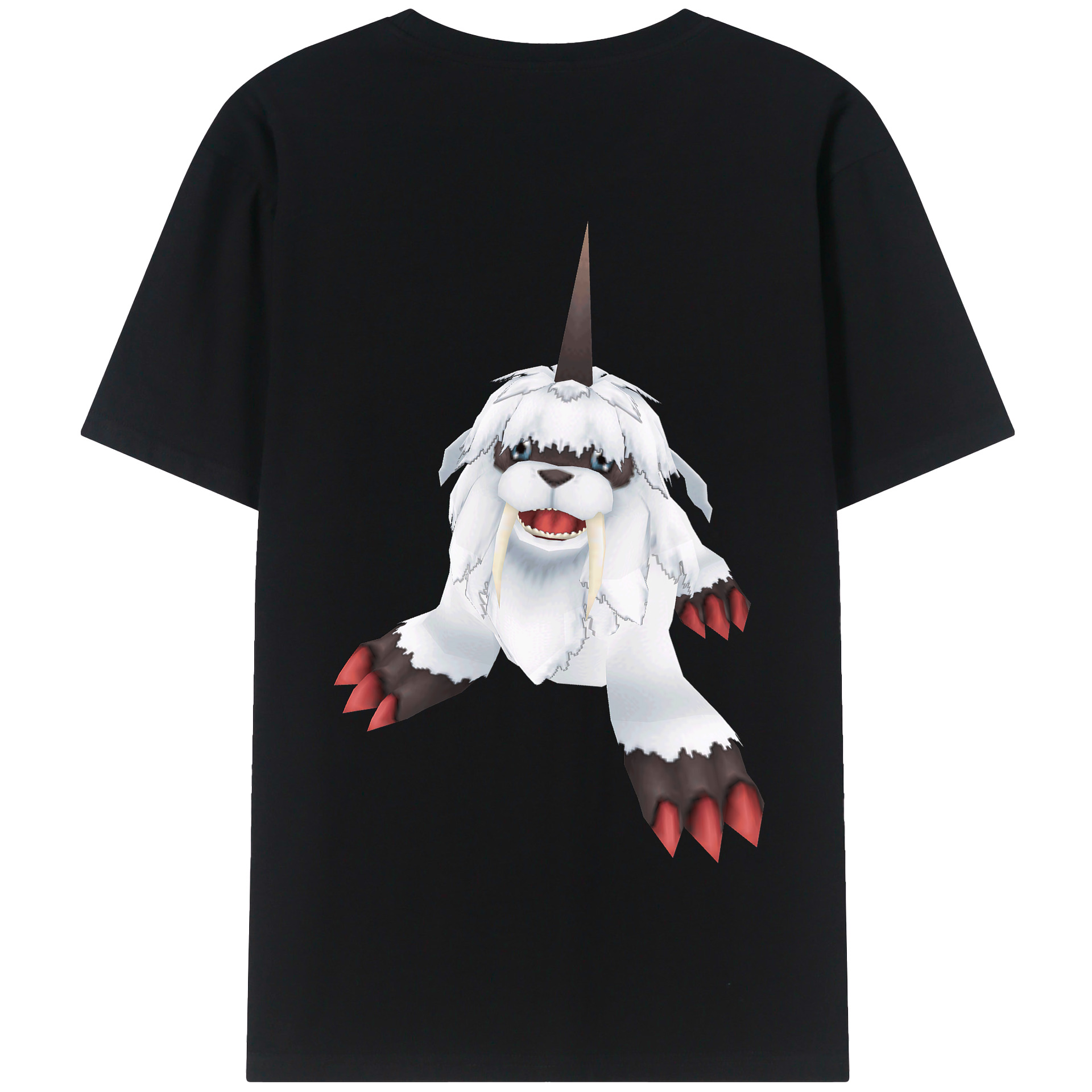 （画像用） Digimon デジタルモンスター/デジモン 綿100％半袖Tシャツ（背面プリント）