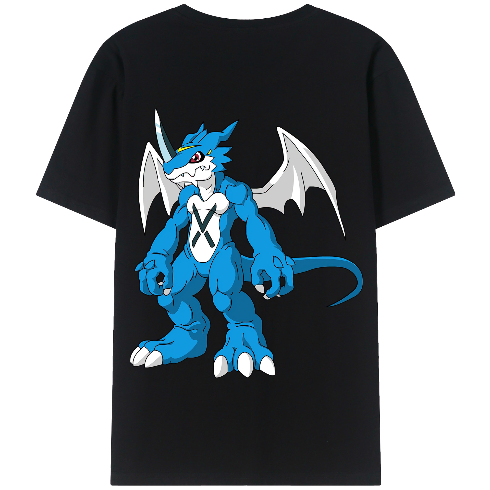 （画像用） Digimon デジタルモンスター/デジモン 綿100％半袖Tシャツ（背面プリント）