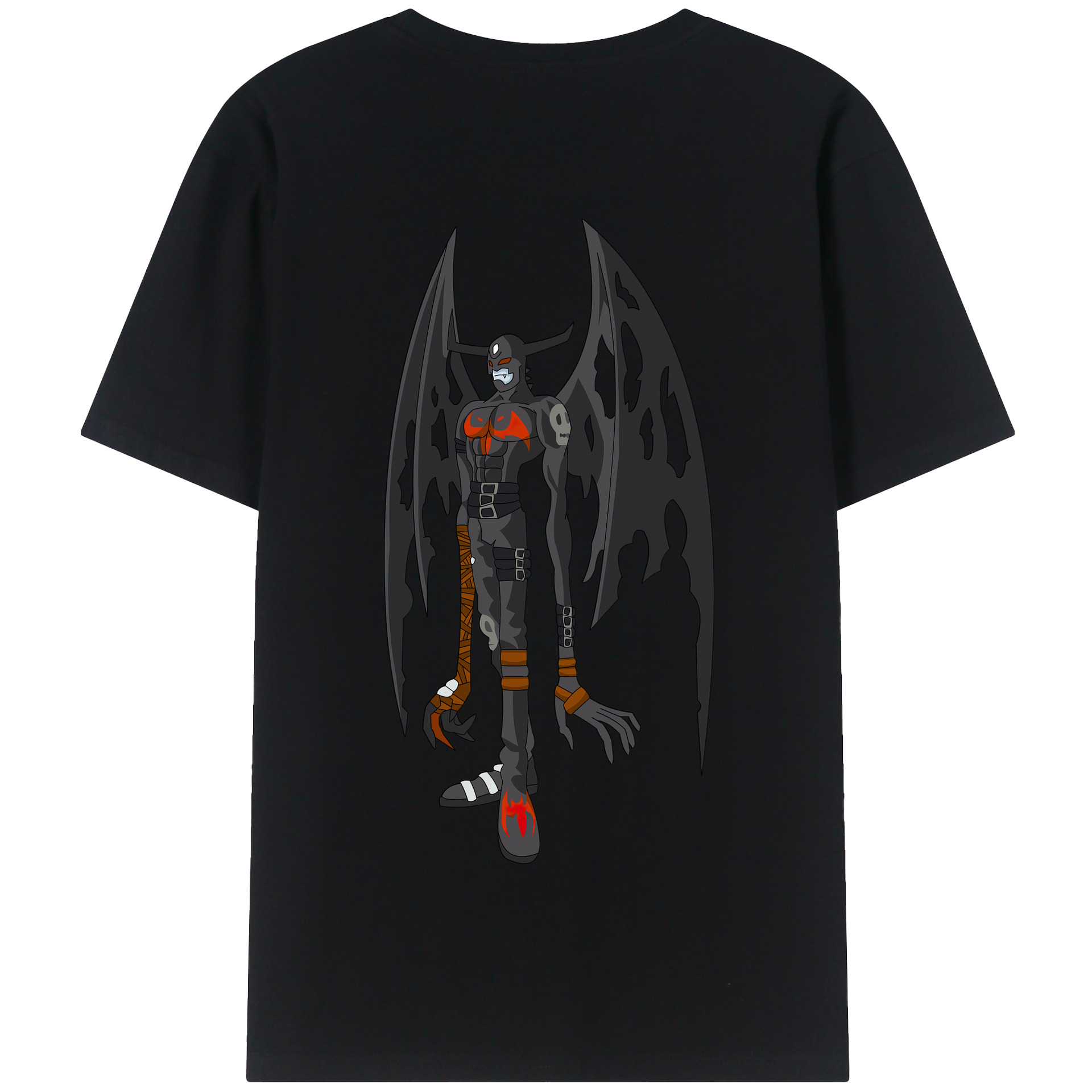 （画像用） Digimon デジタルモンスター/デジモン 綿100％半袖Tシャツ（背面プリント）