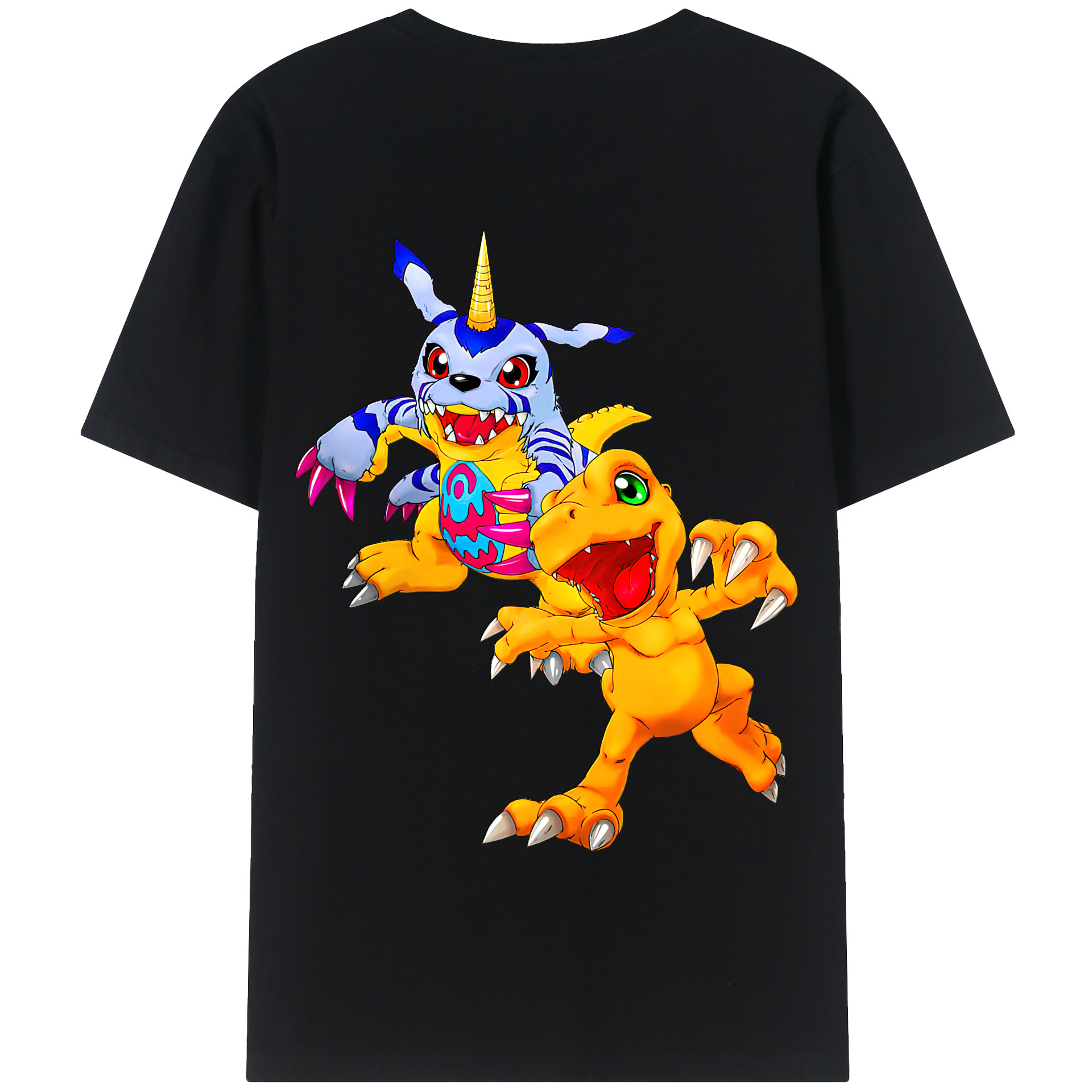 （画像用） Digimon デジタルモンスター/デジモン 綿100％半袖Tシャツ（背面プリント）